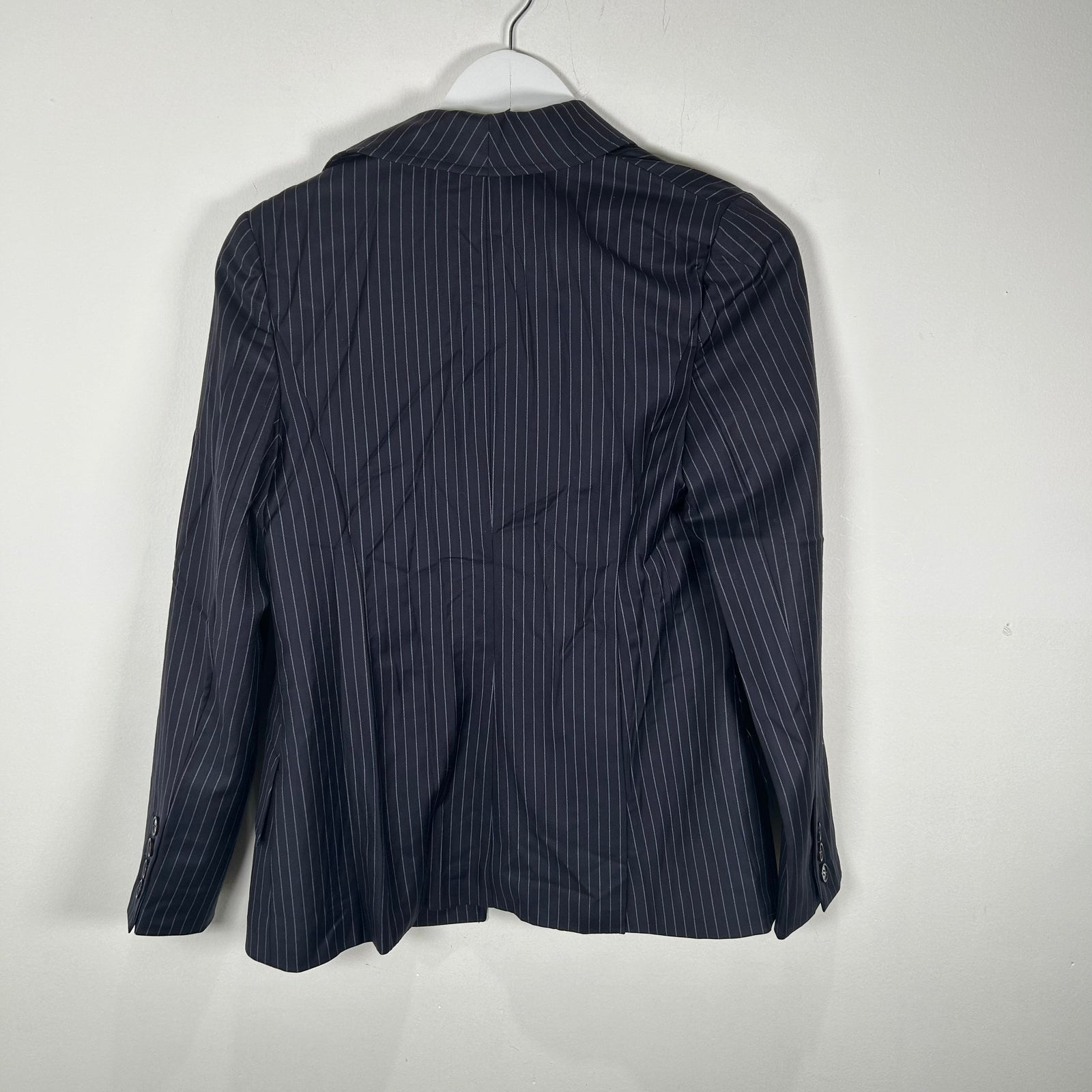 Carolina Herrera Navy Striped Blazer Size S
