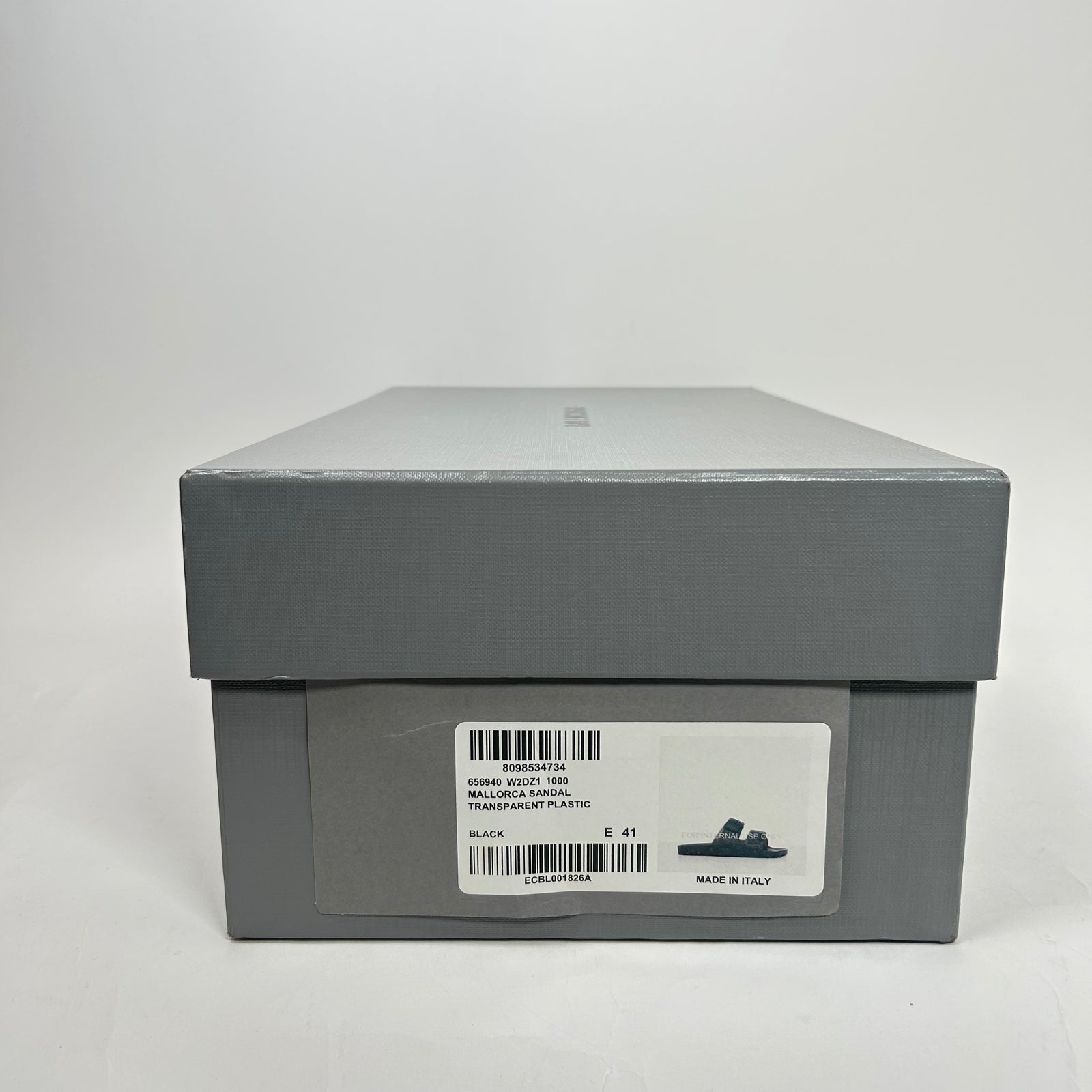 Balenciaga Black Mallorca Transparent Sandals Size 41