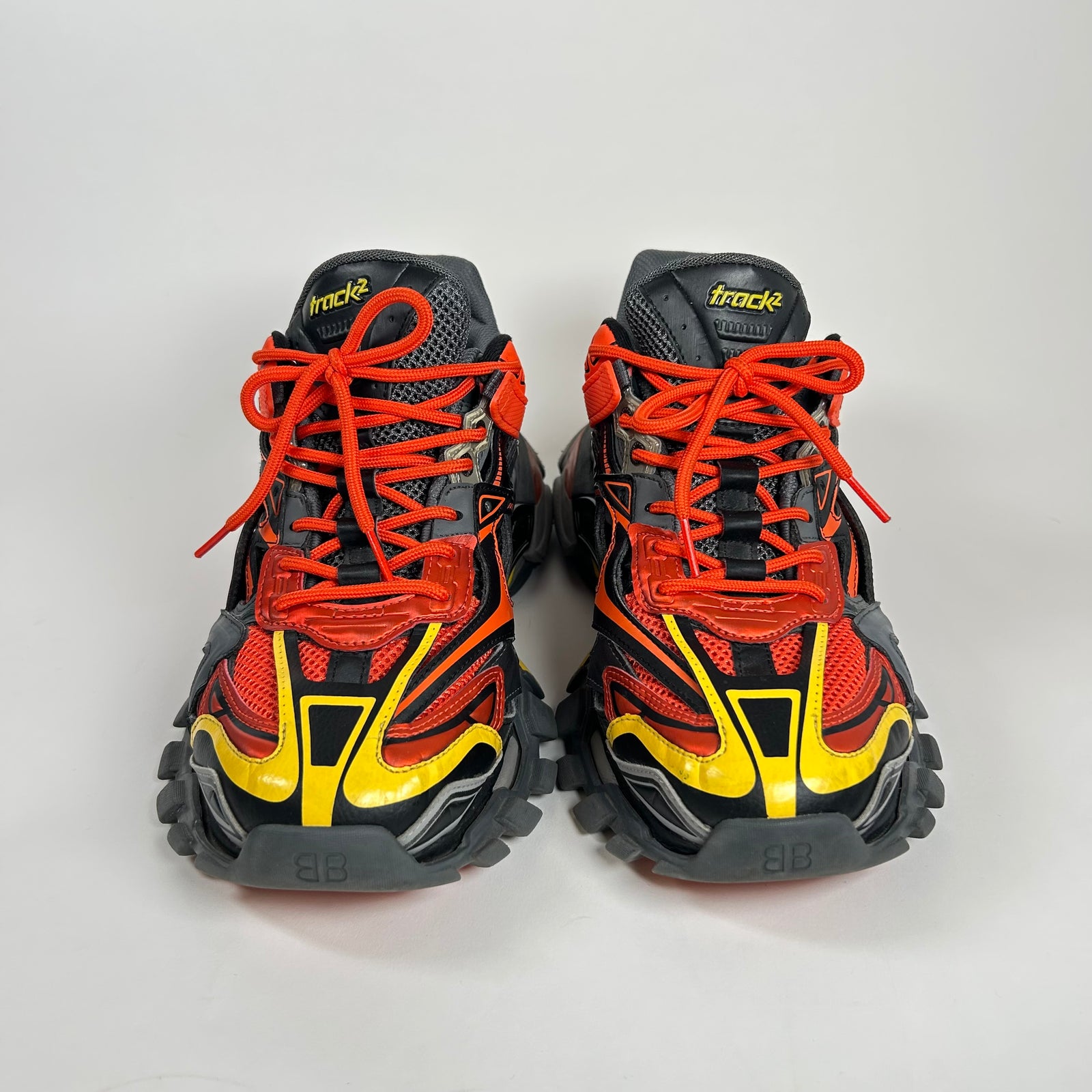 Balenciaga Orange/Yellow Track 2 Sneaker Size 44