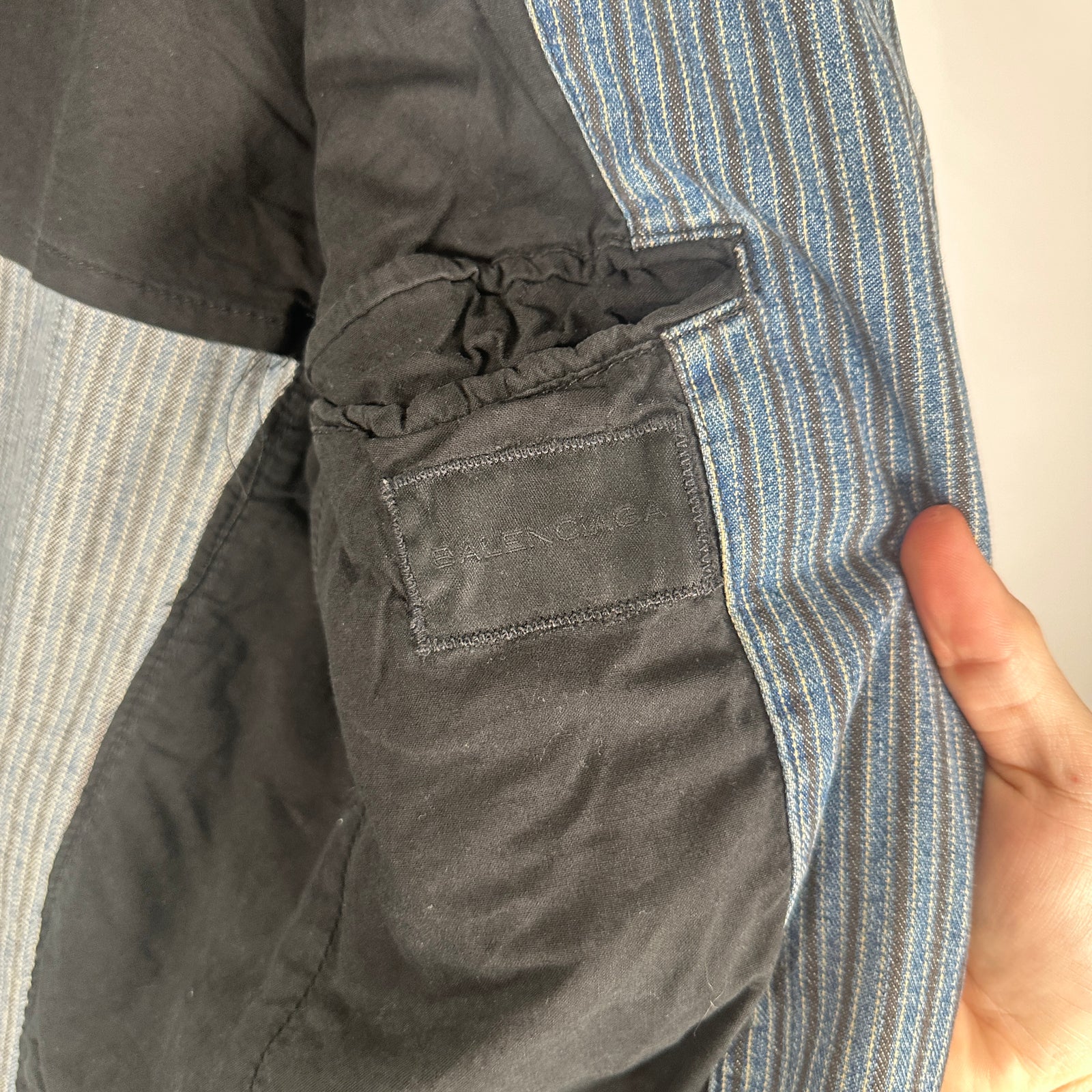 Balenciaga FW02 Denim Blazer Size M