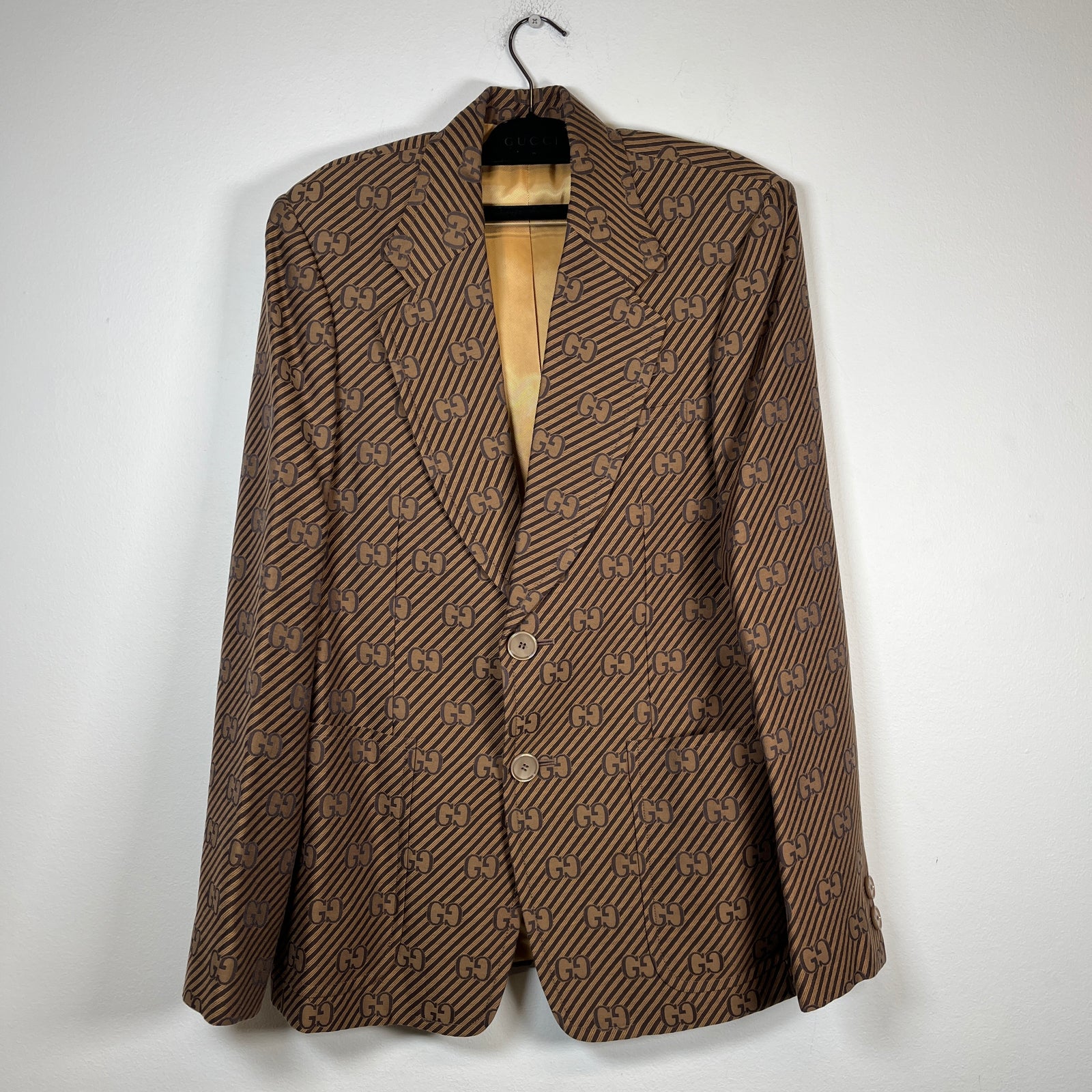 Gucci Diagonal GG Monogram Brown Suit Set