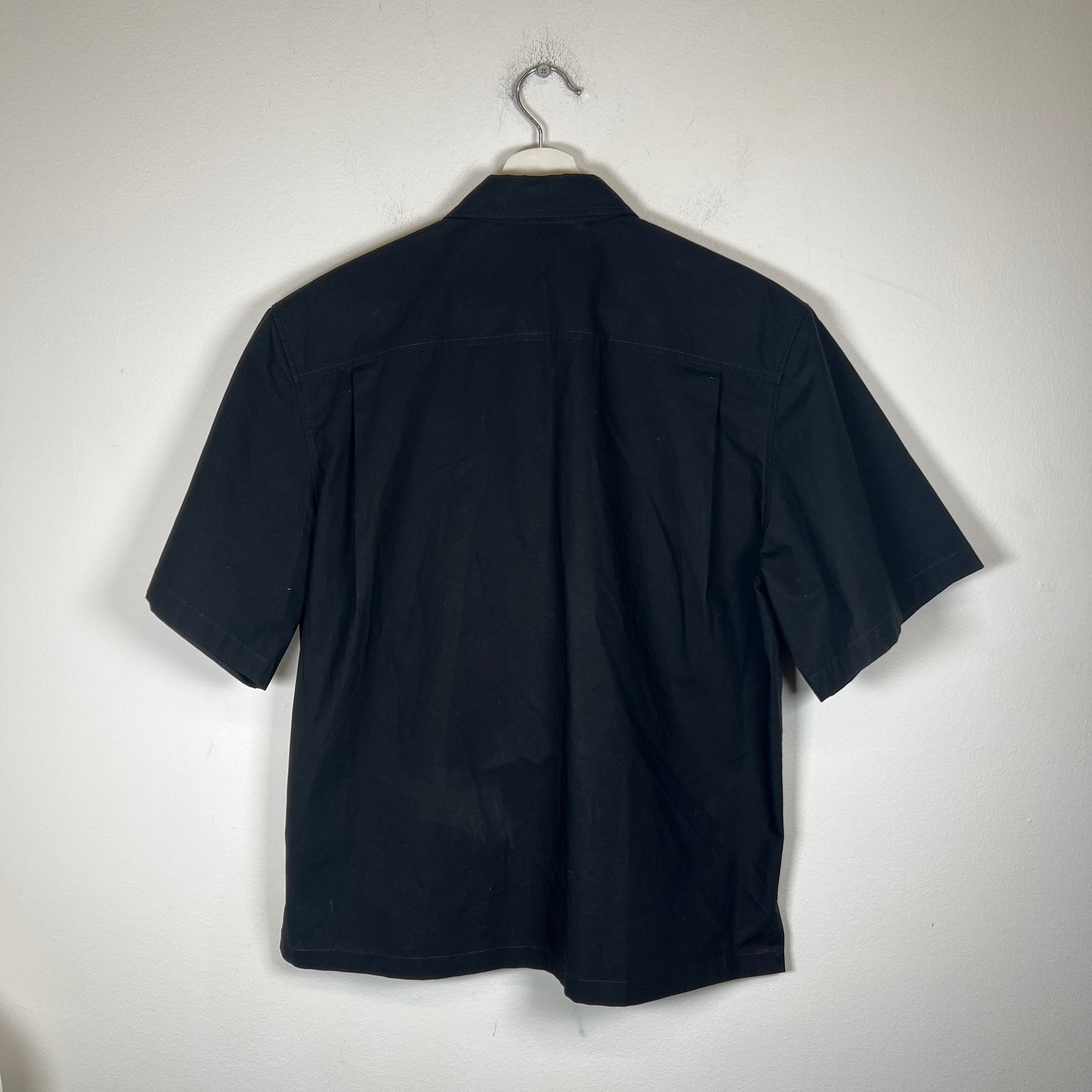 Off-White Black Wave Off Button-Up Shirt Size S