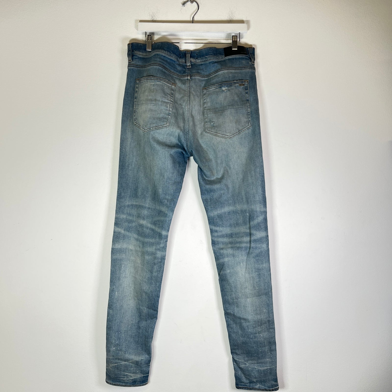Amiri Cracked Orange Distressed MX1 Jeans