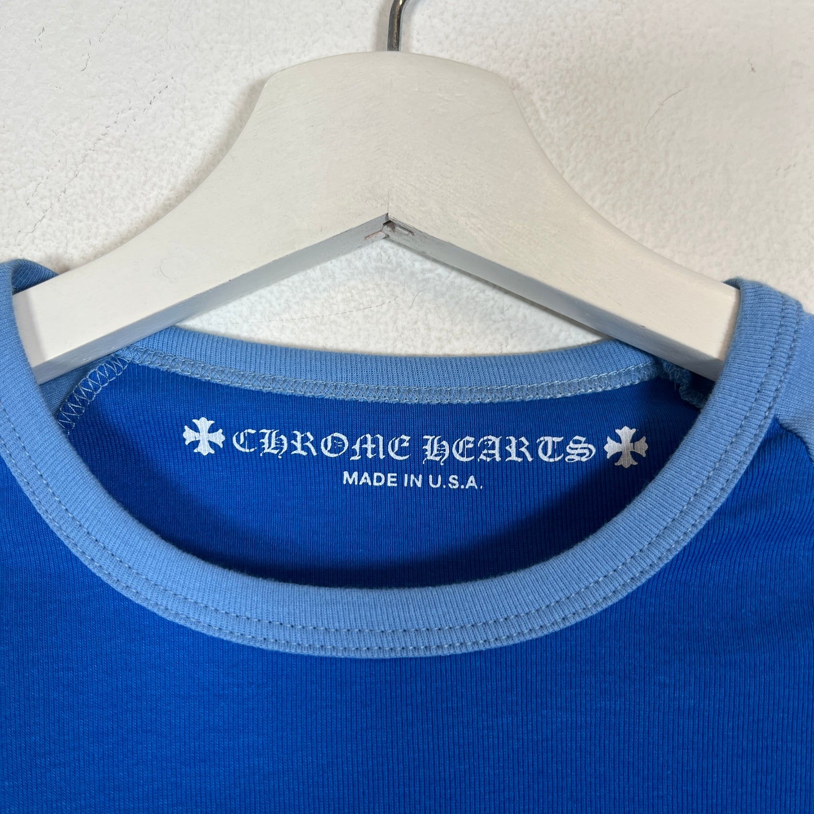 Chrome Hearts Baby Blue Floral Long Sleeve Size L