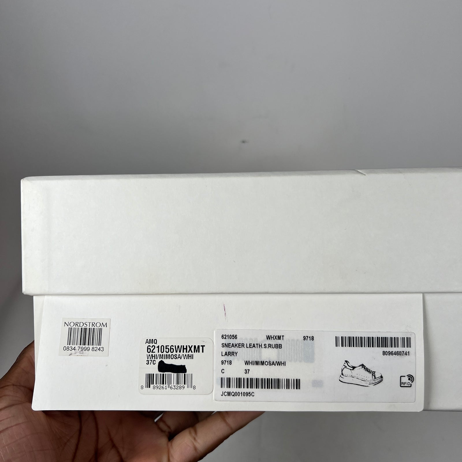 Alexander McQueen White/Yellow Sneaker Size 37