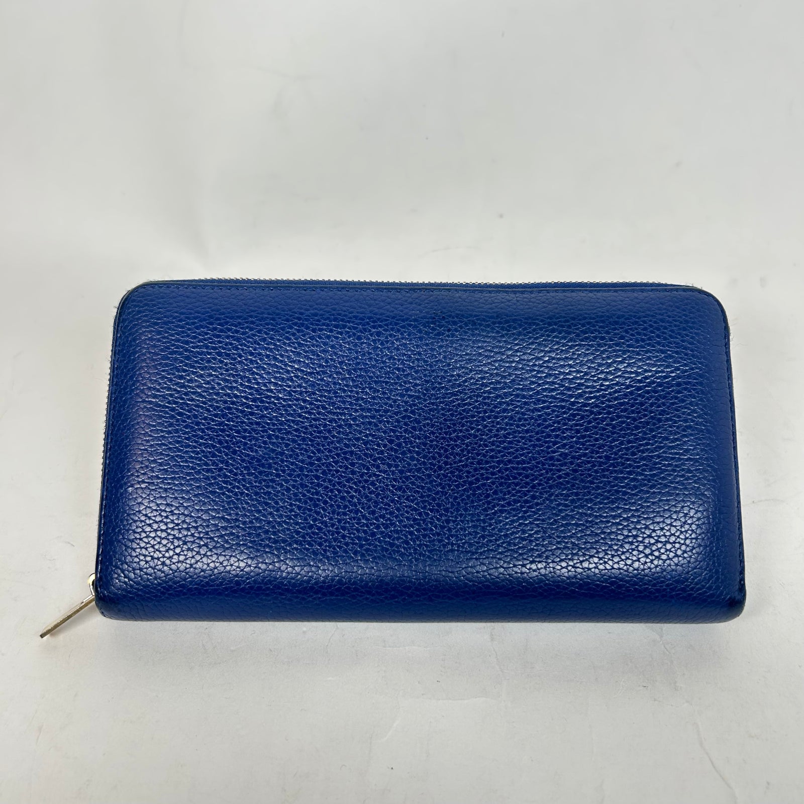 Celine Blue Leather Continental Wallet