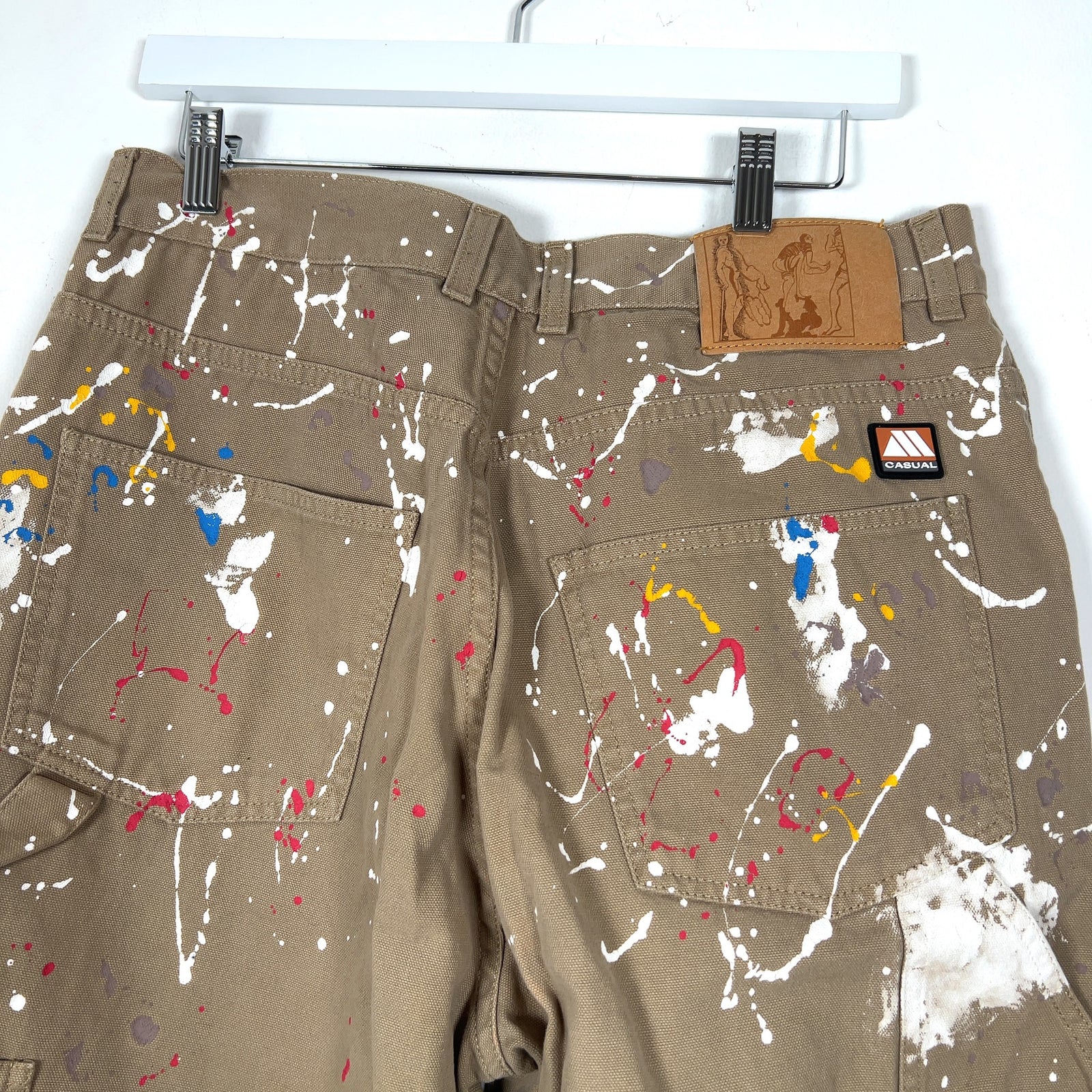 Martine Rose Paint Splatter Carpenter Pants