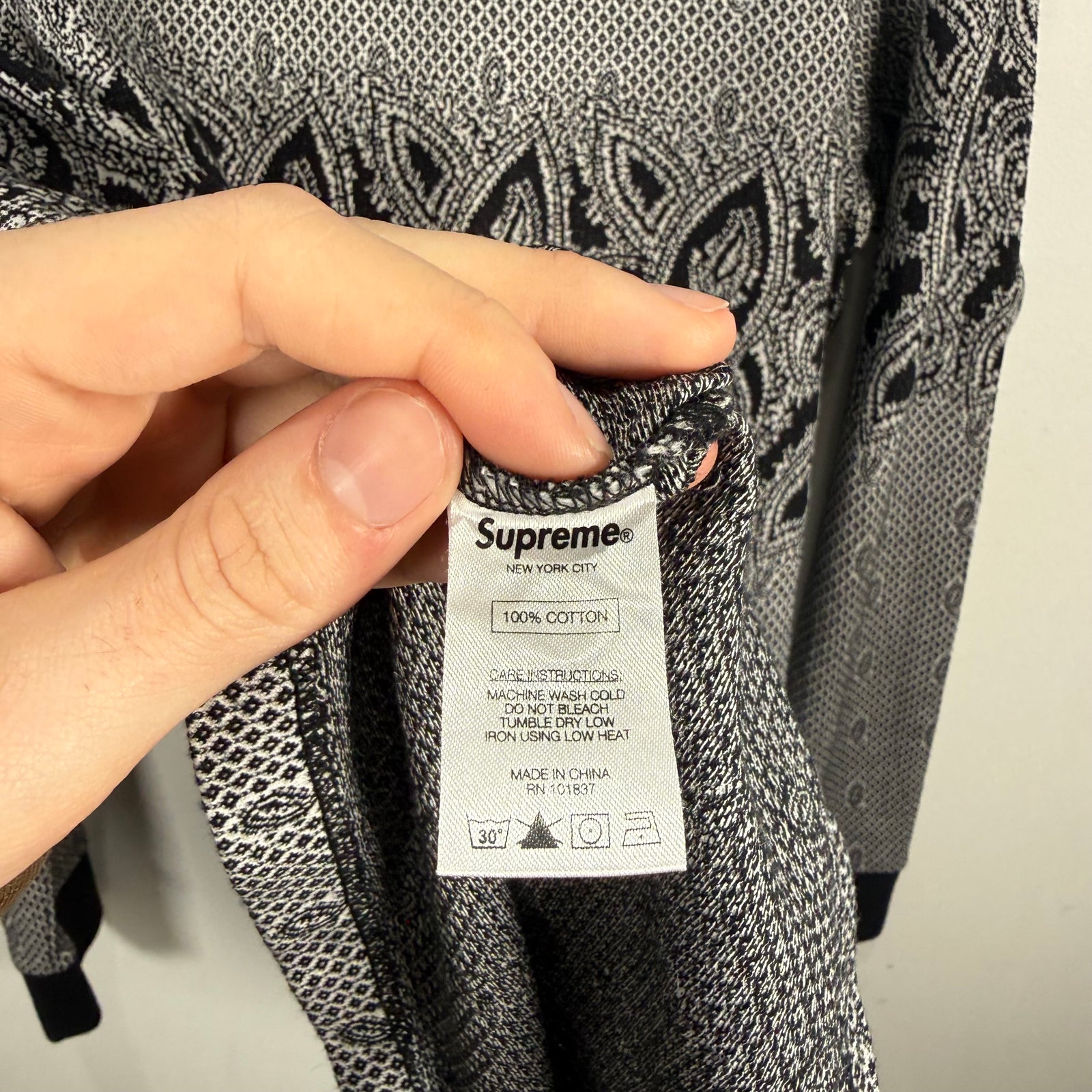 Supreme Bandana Knit Polo Size XL