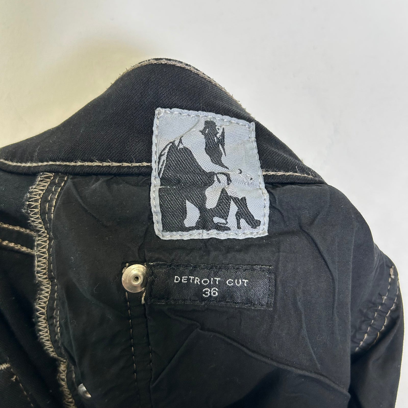 Rick Owens DRKSHDW Waxed Detroit Cut Jeans