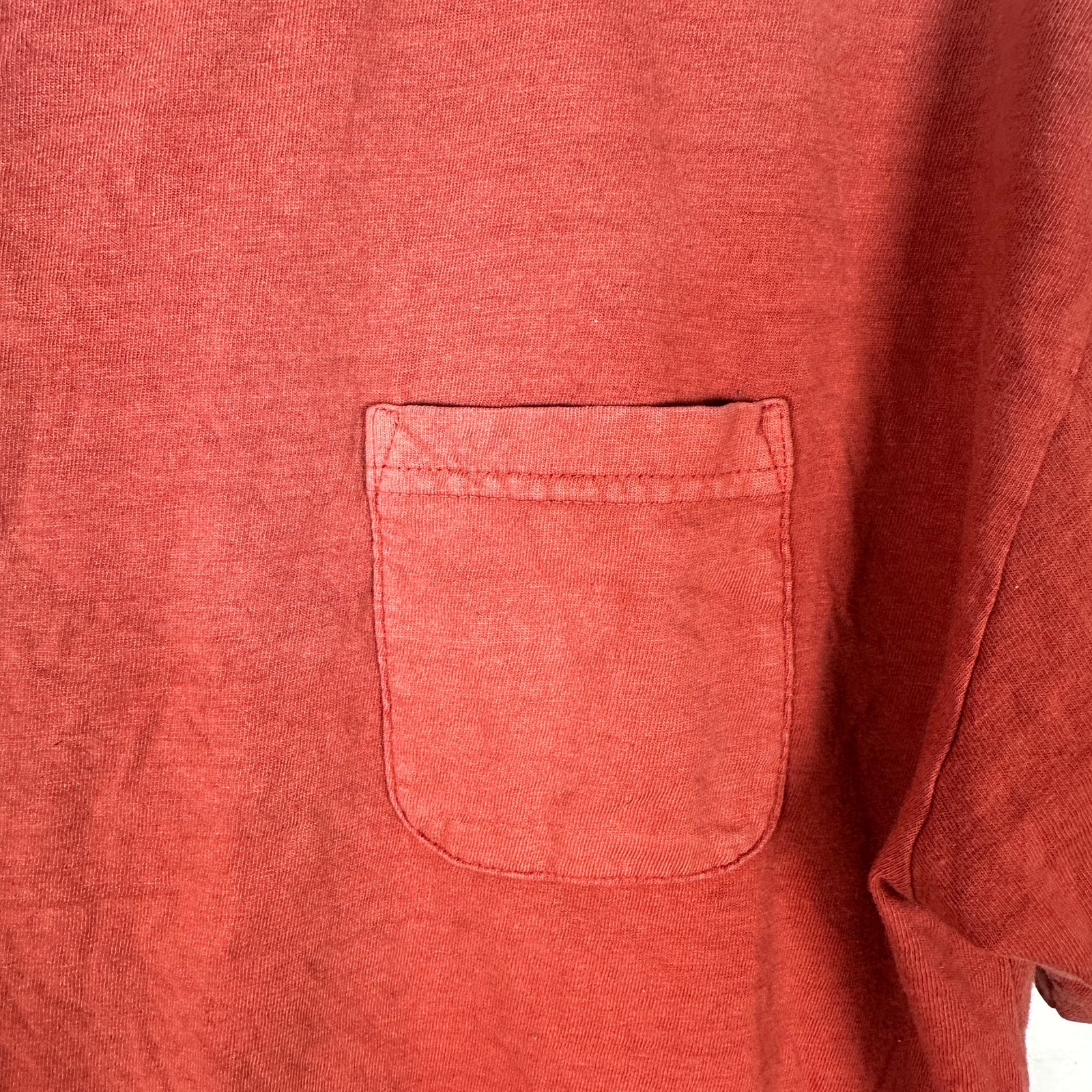 Visvim Burnt Orange Pocket T-Shirt Size 2