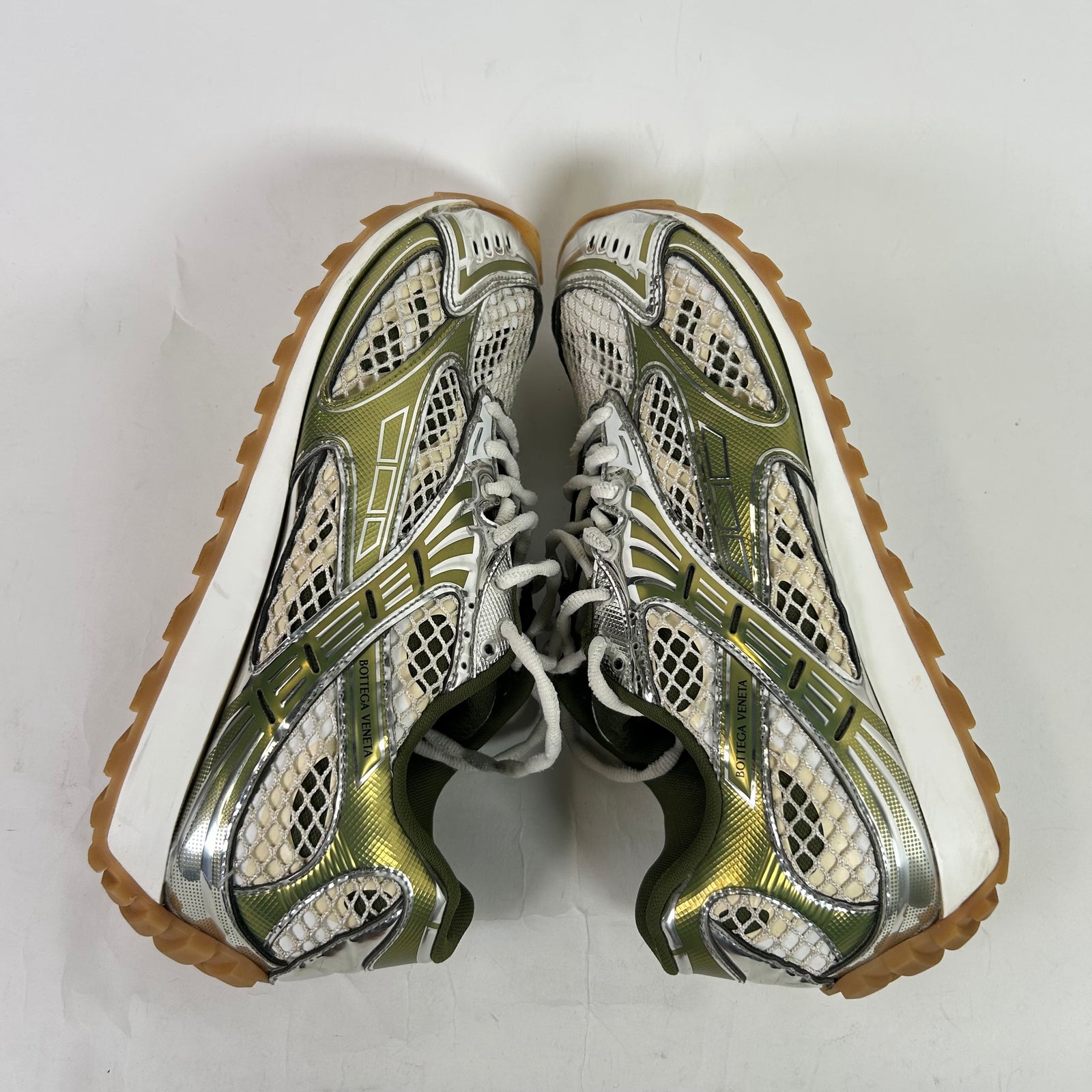 Bottega Veneta Green Mesh Orbit Sneaker