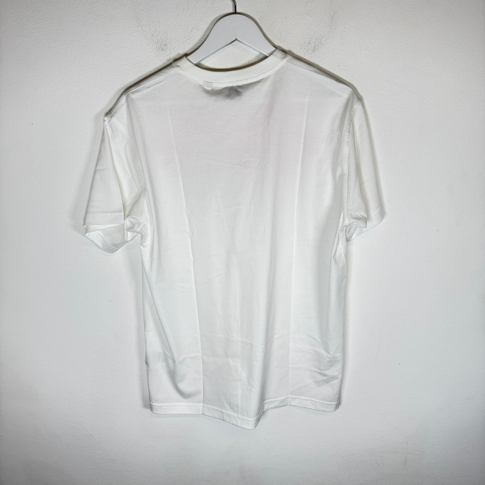 Burberry White/Pink Location Print T-Shirt Size M