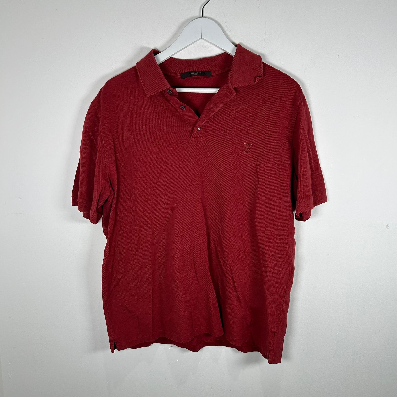 Louis Vutton Red Logo Polo Size XXL