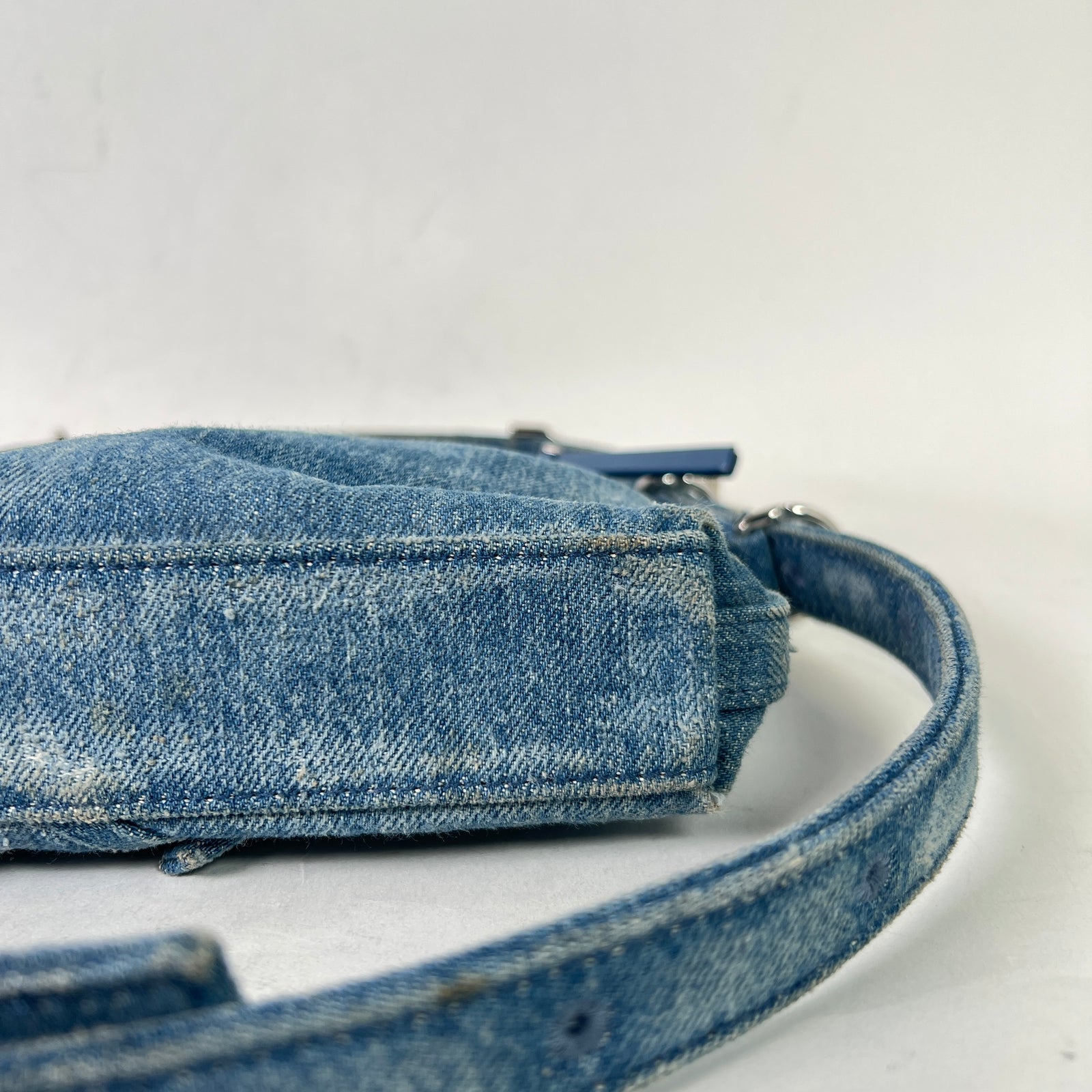 Givenchy Washed Denim Voyou Mini Shoulder Bag