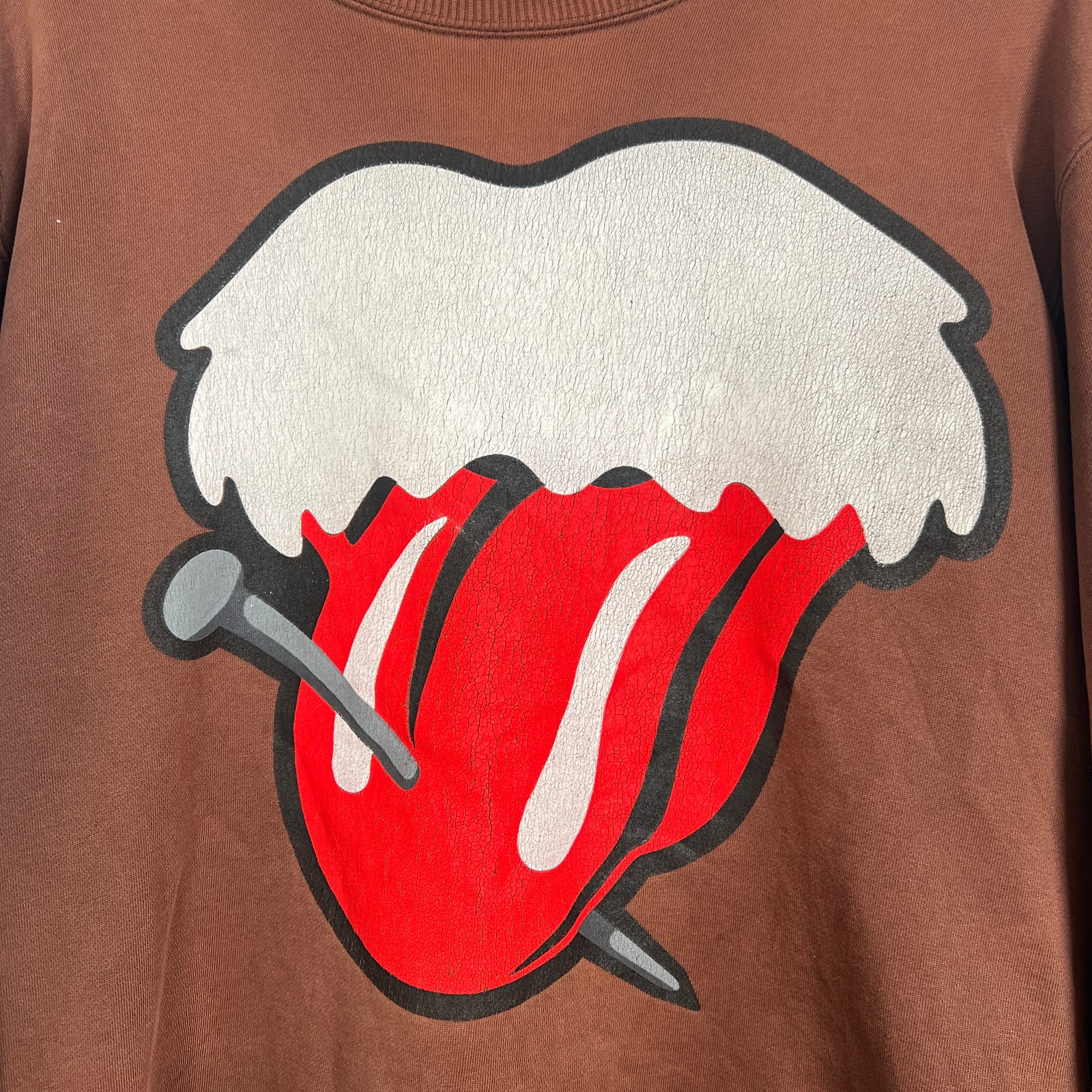Number (N)ine Brown Rolling Stones Sweatshirt Size 3