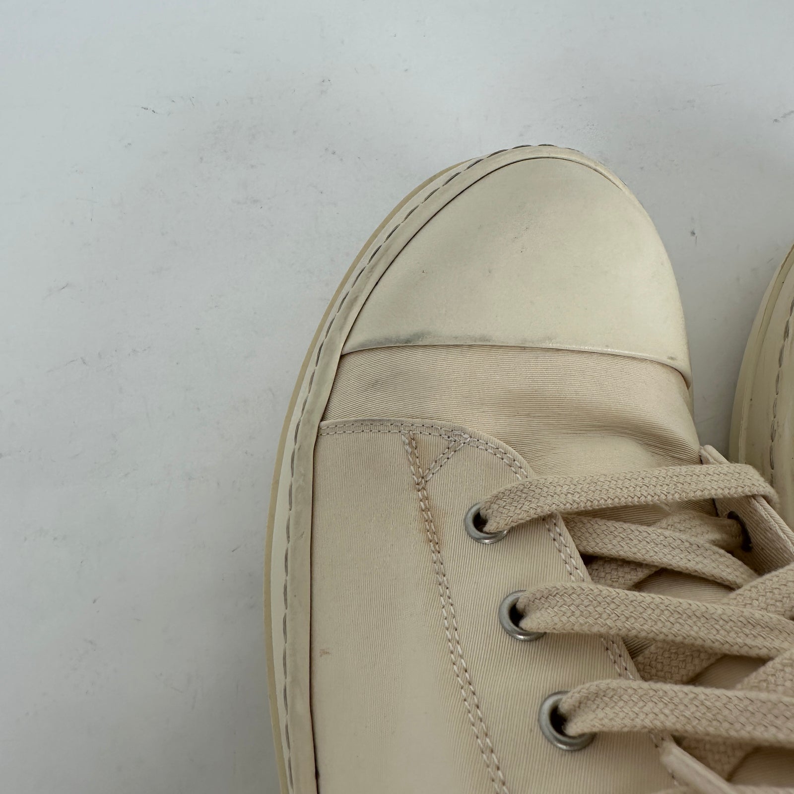 Rick Owens Milk Low Top Ramones Size 44