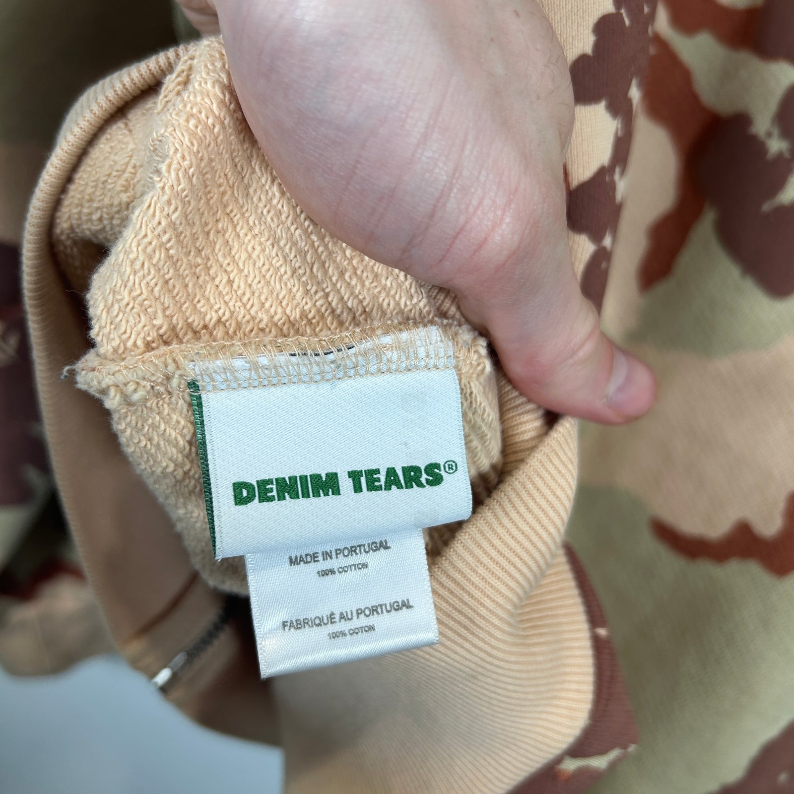 Denim Tears Cotton Wreath Desert Camo Zip Up Hoodie