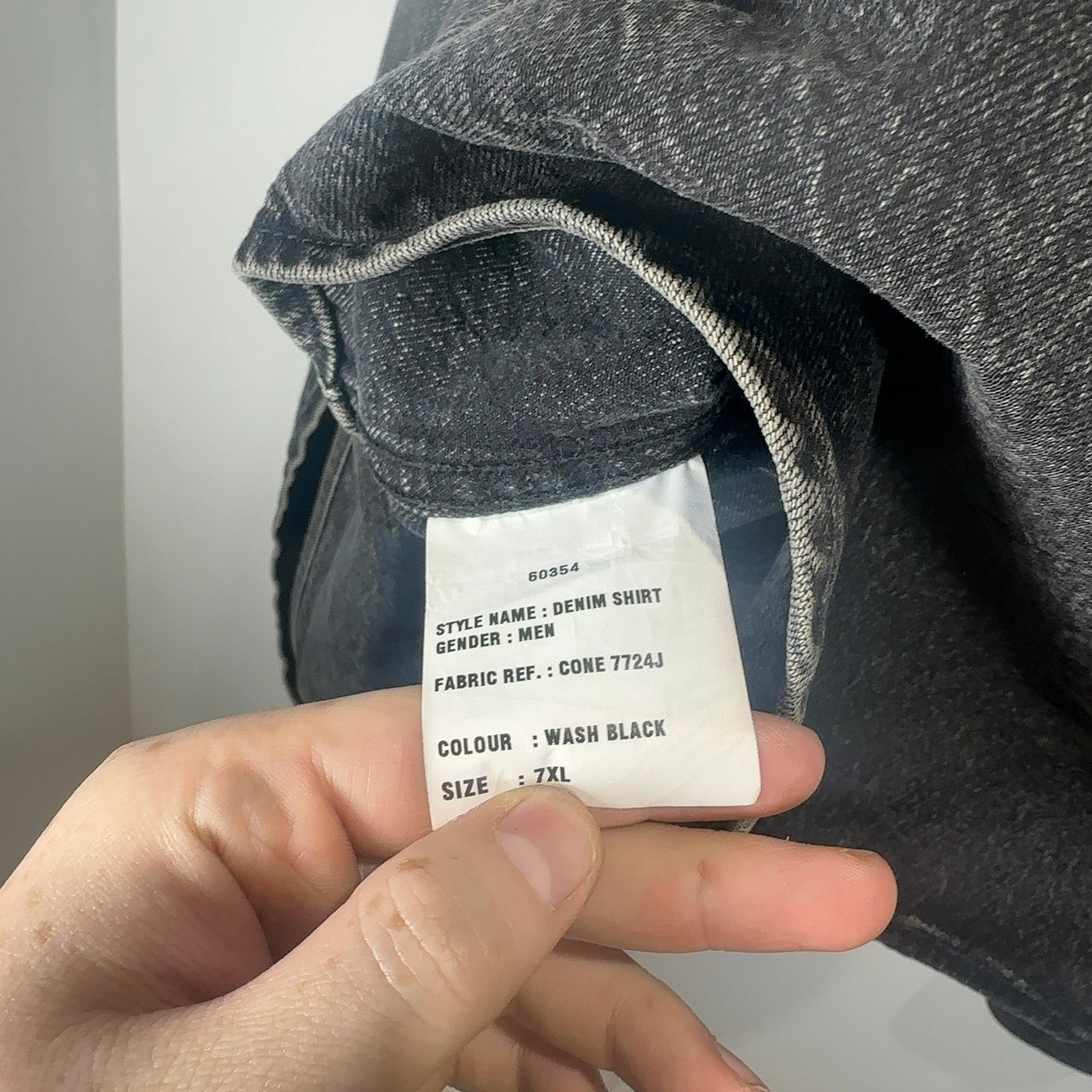 Vetements x Levi's Black Washed Denim Shirt Size 7XL