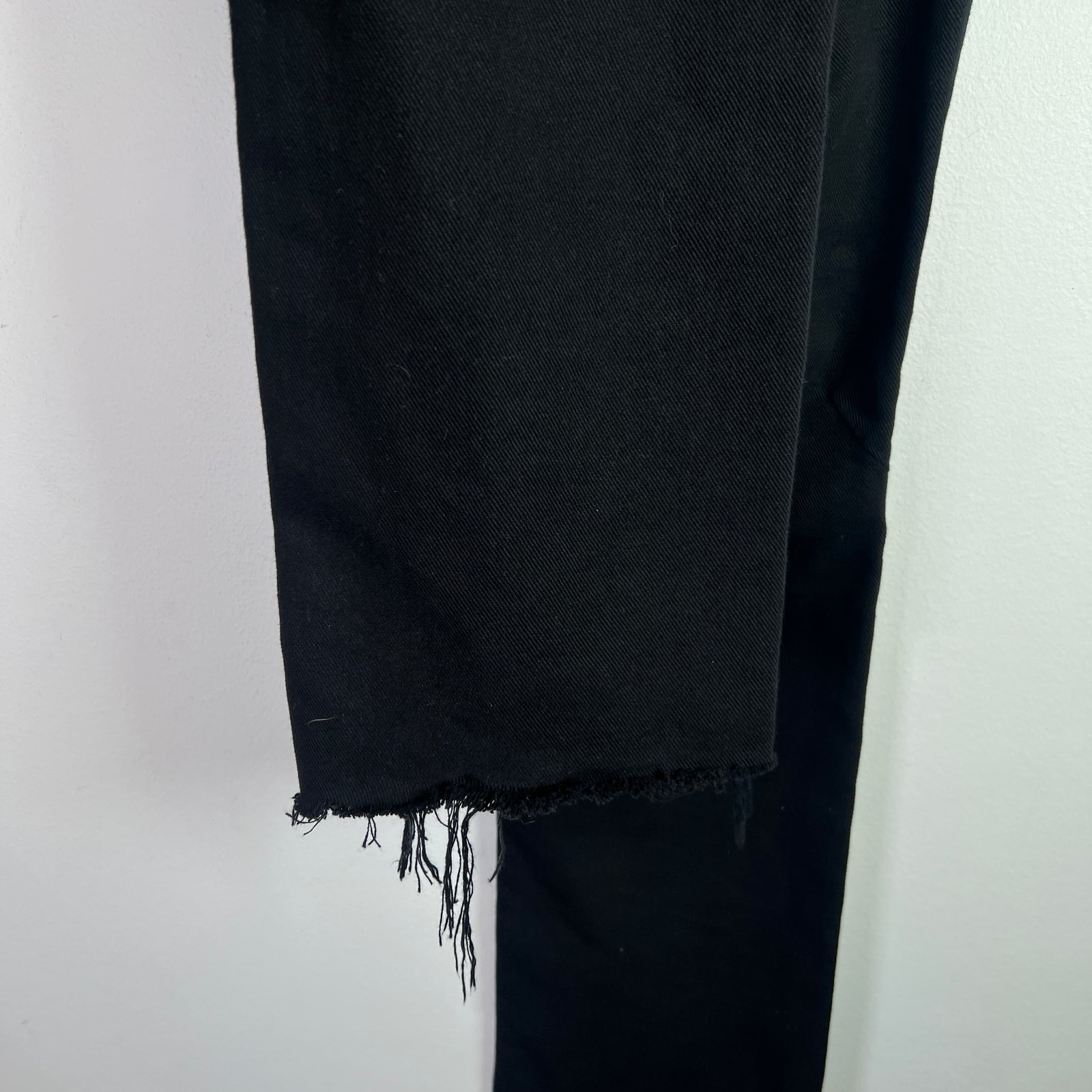 Balenciaga Black Destroyed-Cut Jeans