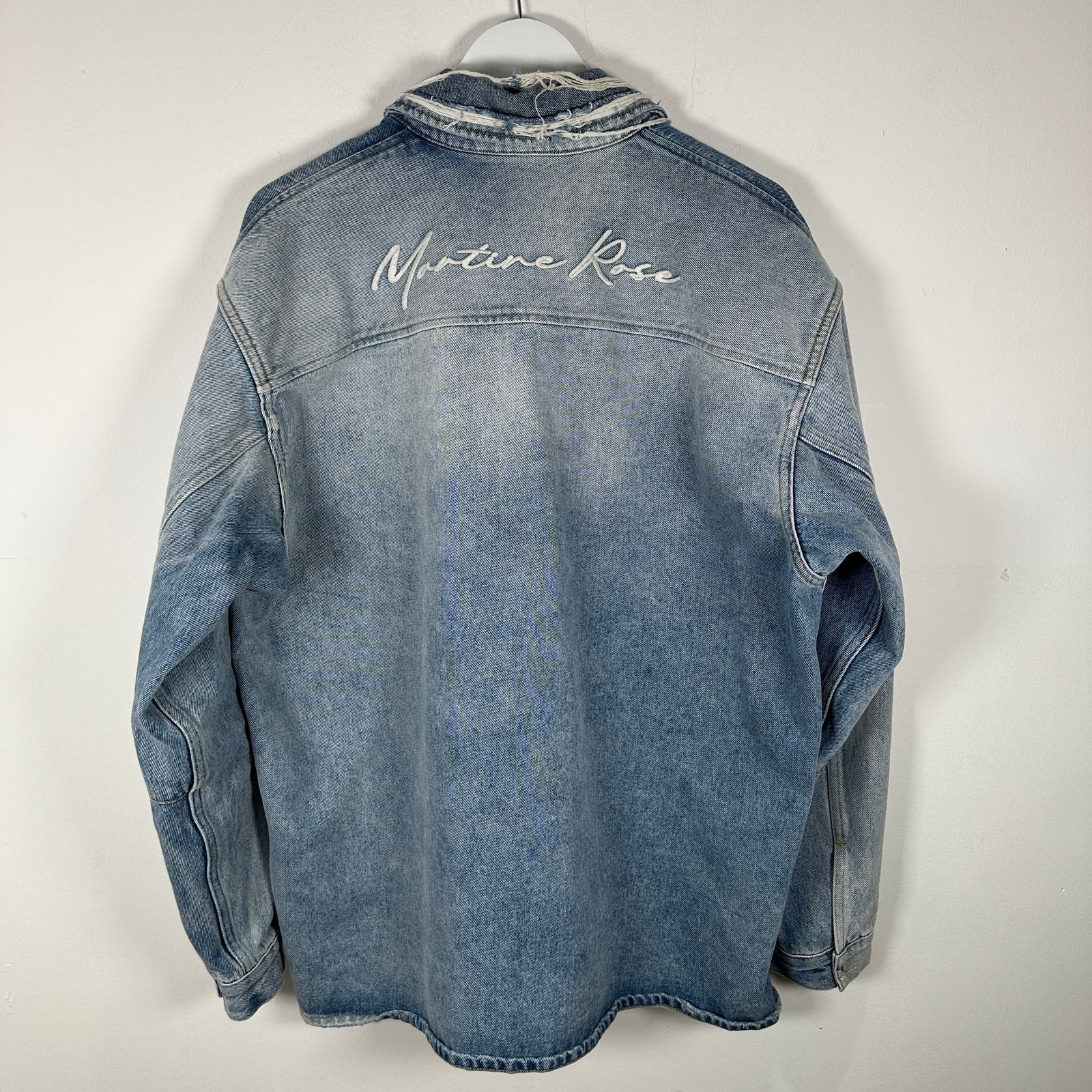 Martine Rose Denim Button-Up Shirt Size L
