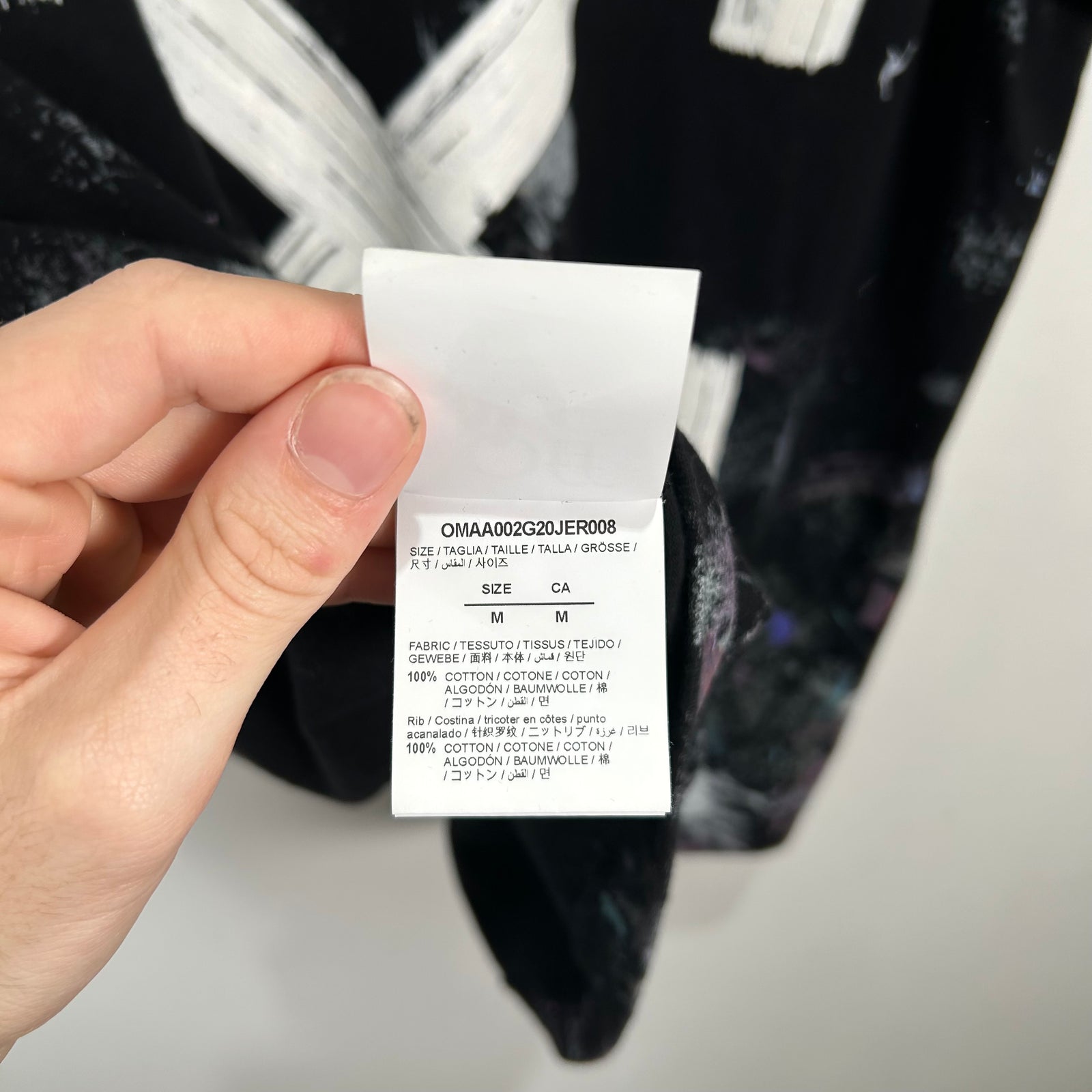 Off-White Paint Splatter T-Shirt Size M