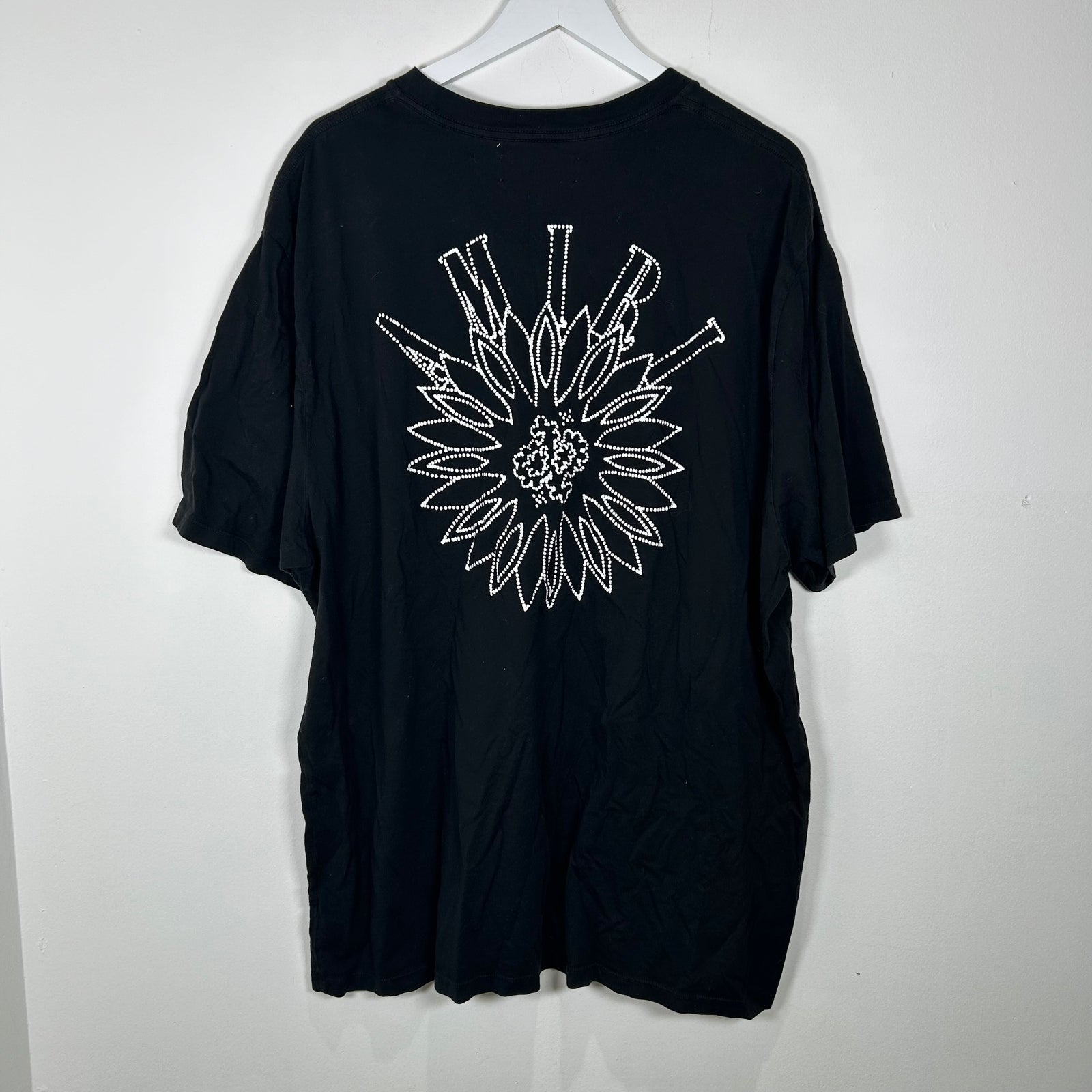 Amiri Flower Print Black T-Shirt Size XXL