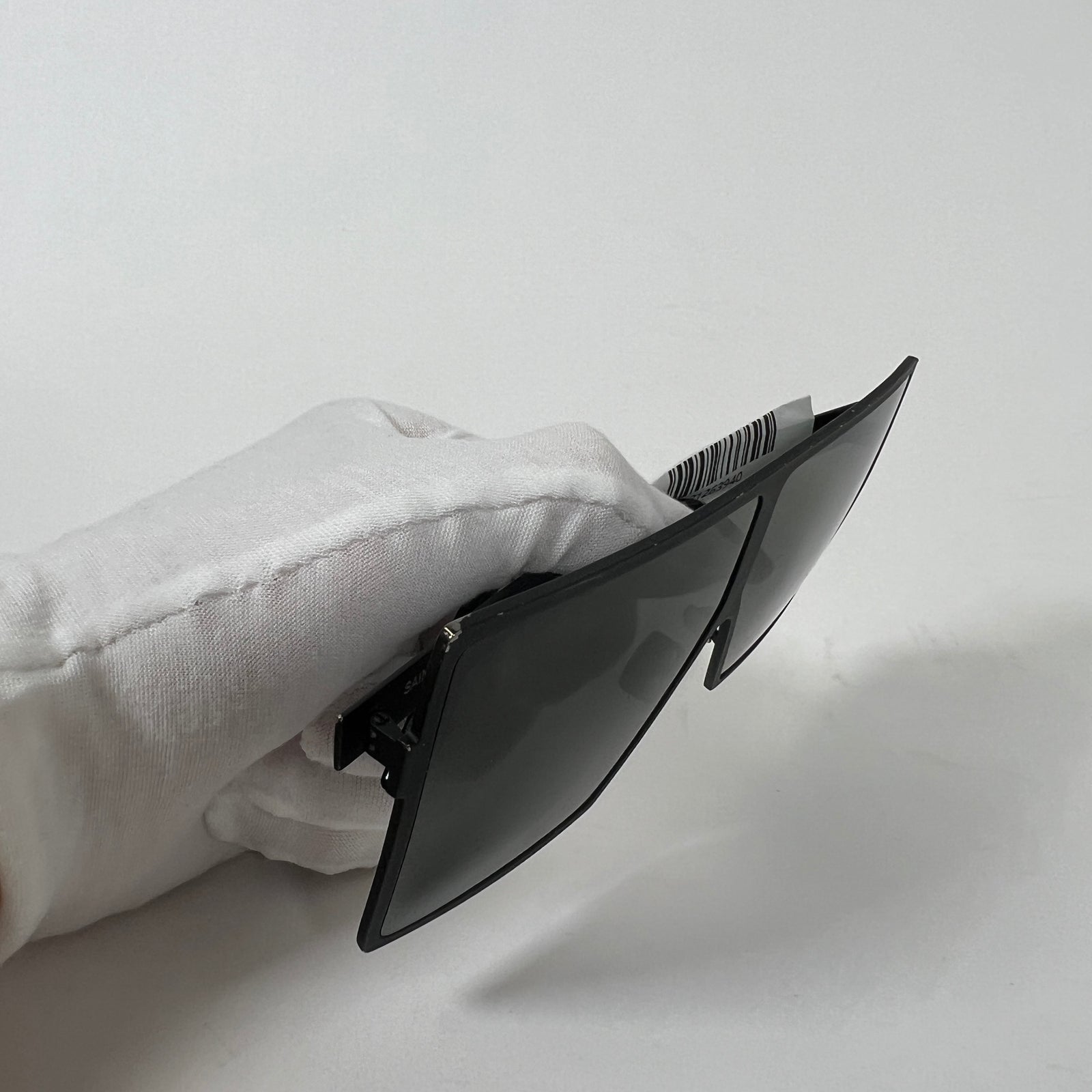Saint Laurent black shield sunglasses