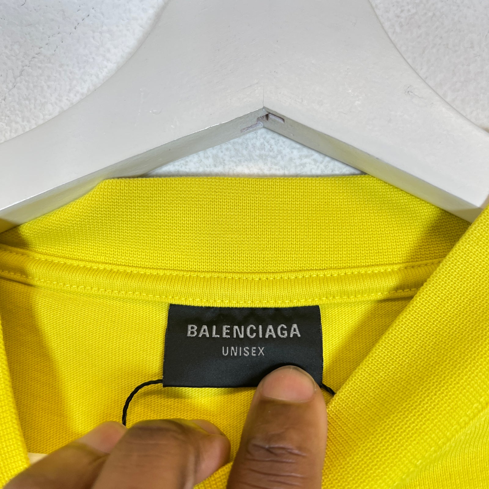 Balenciaga Yellow Darkwave Logo T-Shirt Size XXL
