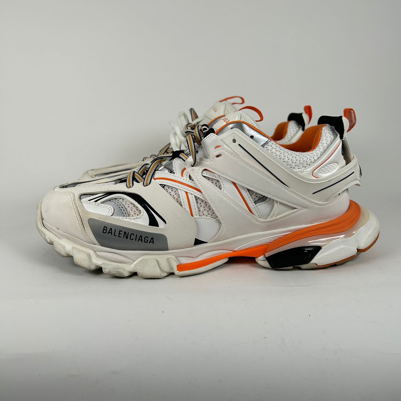 Balenciaga Orange/White Track Sneaker Size 12