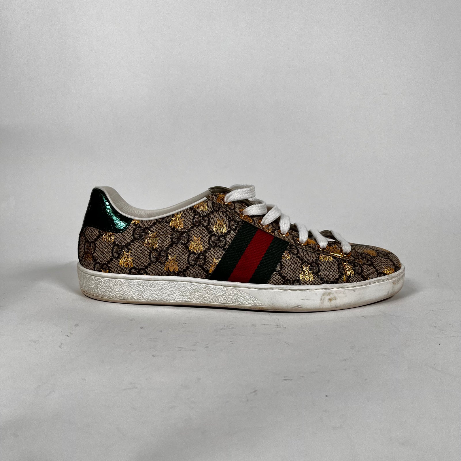 Gucci Bee Aces Low Top Sneaker Size 40