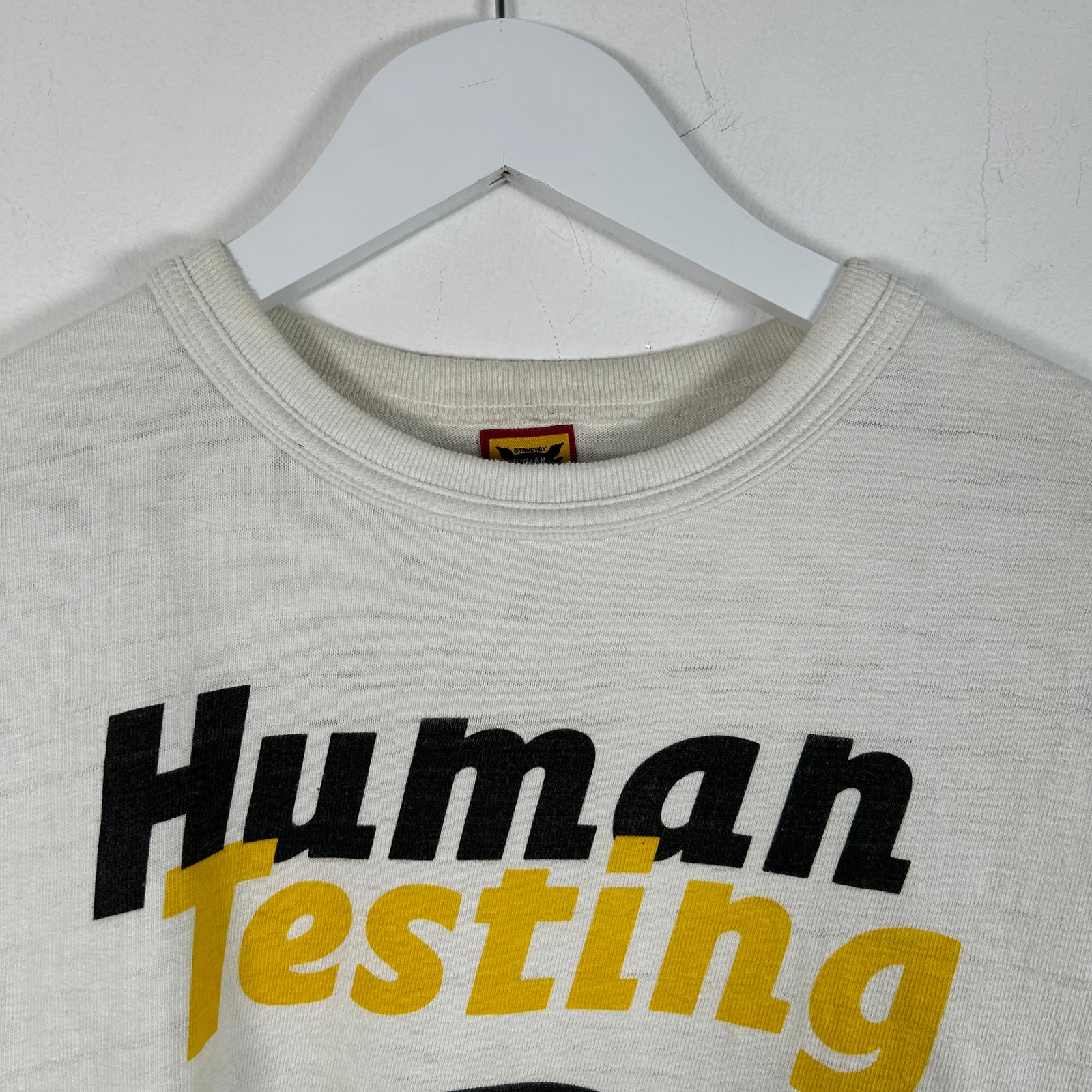 Human Made White 'Human Testing' T-Shirt Size M