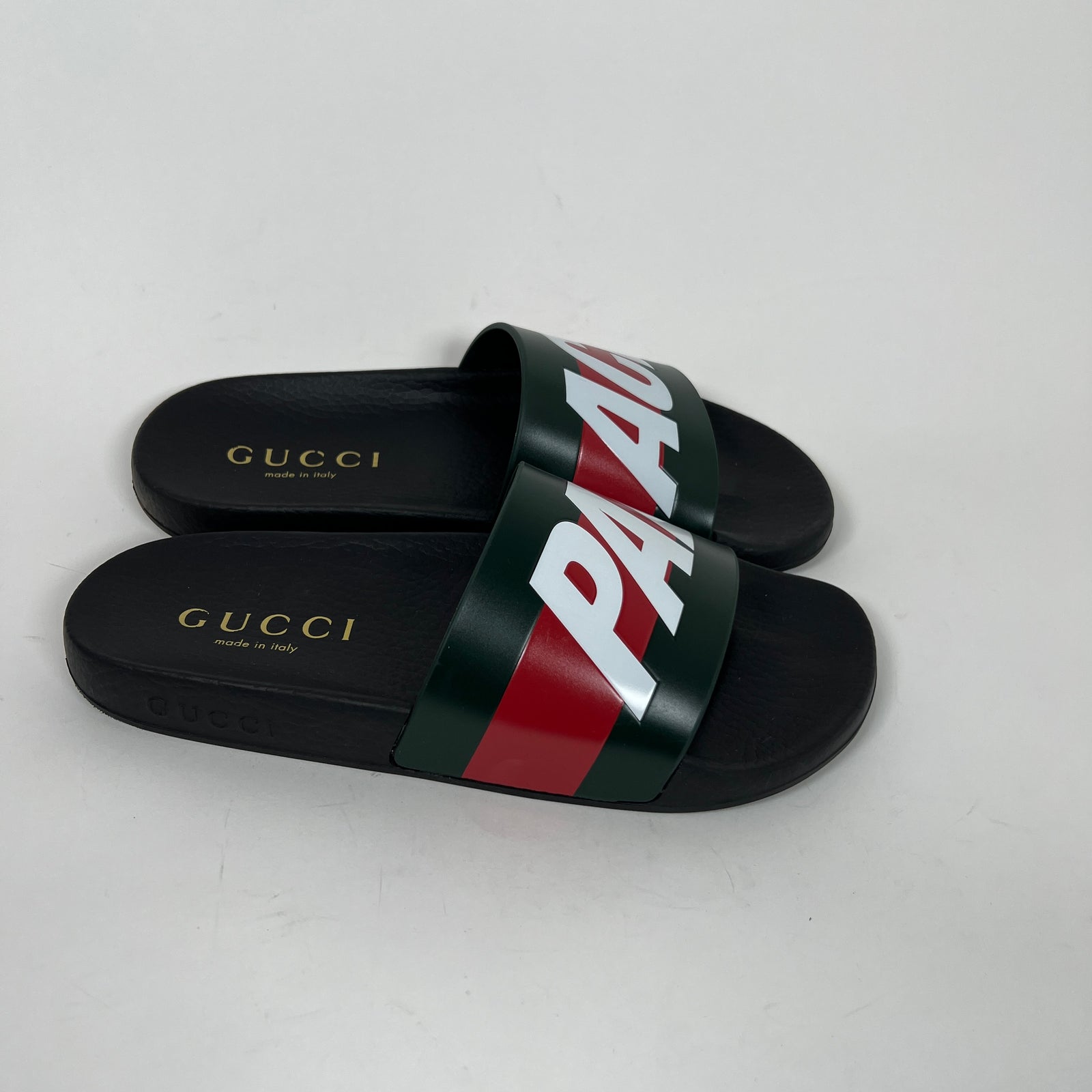 Gucci x Palace Black Slides Size 39