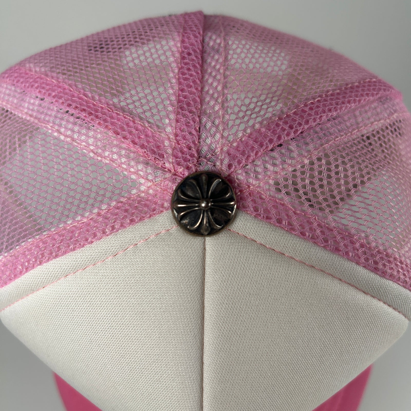 Chrome Hearts Pink Horseshoe Trucker Hat