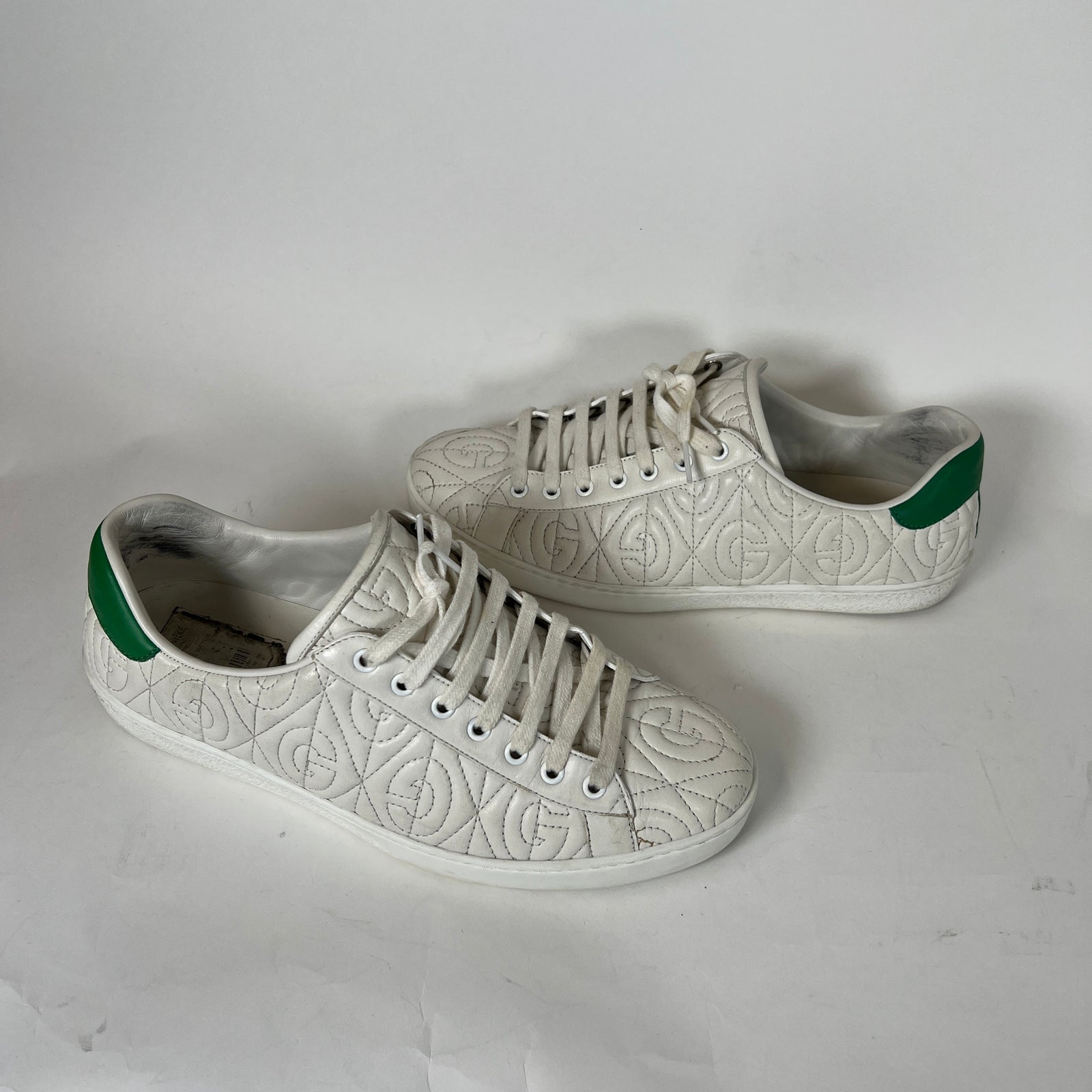 Gucci Green Ace Rhombus Sneaker Size 9
