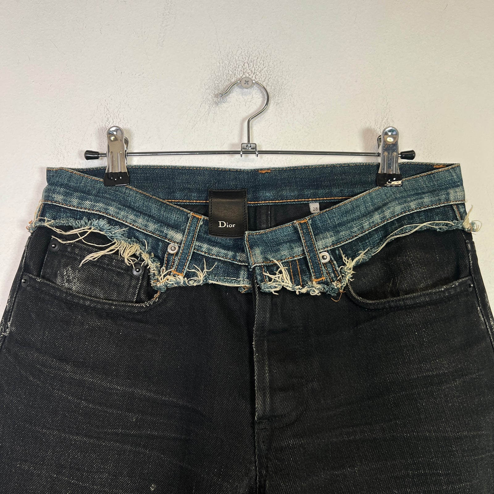 Dior Homme AW06 'These Grey Days' Cummerbund Jeans Size 28