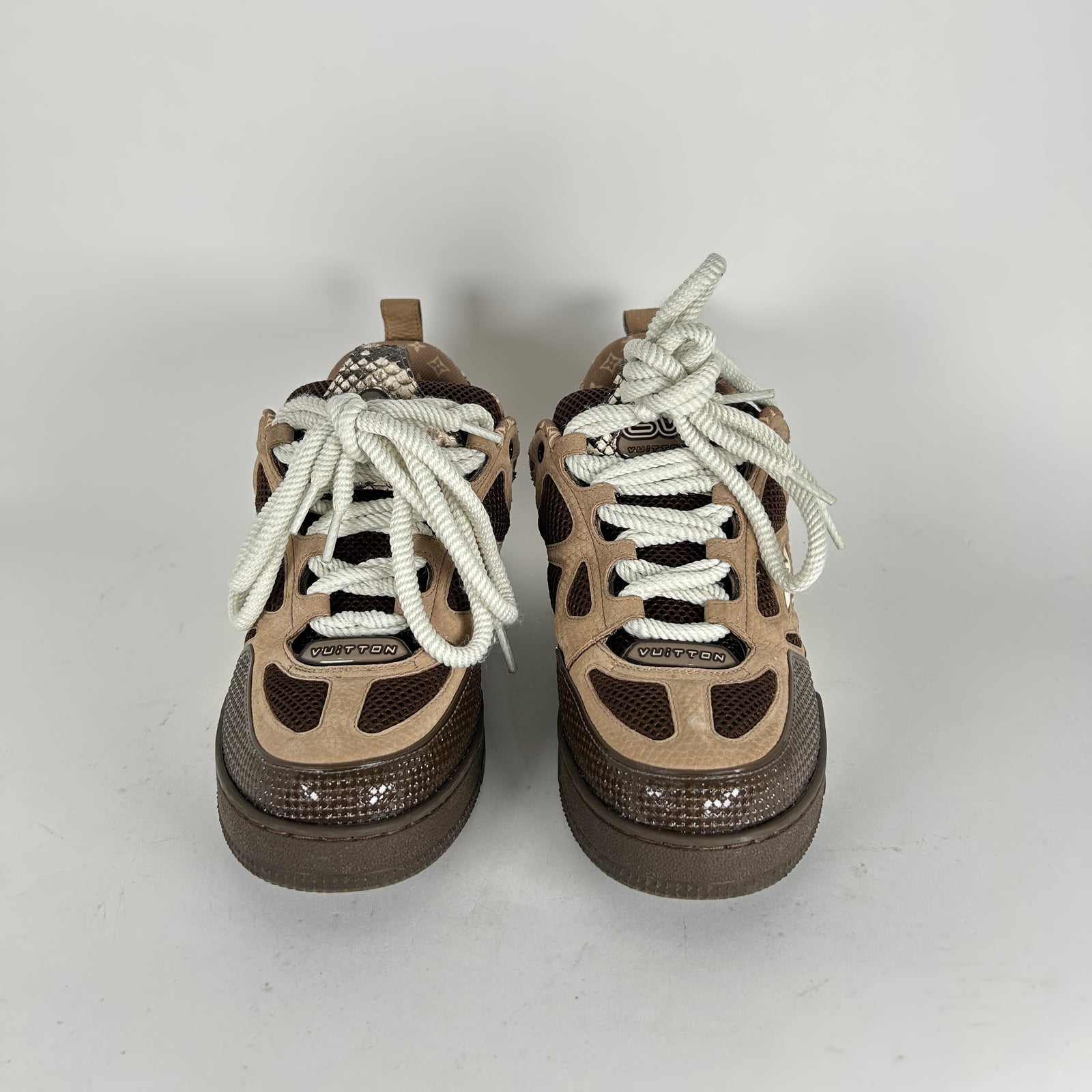 Louis Vuitton Python Snakeskin Skates Size LV 7.5