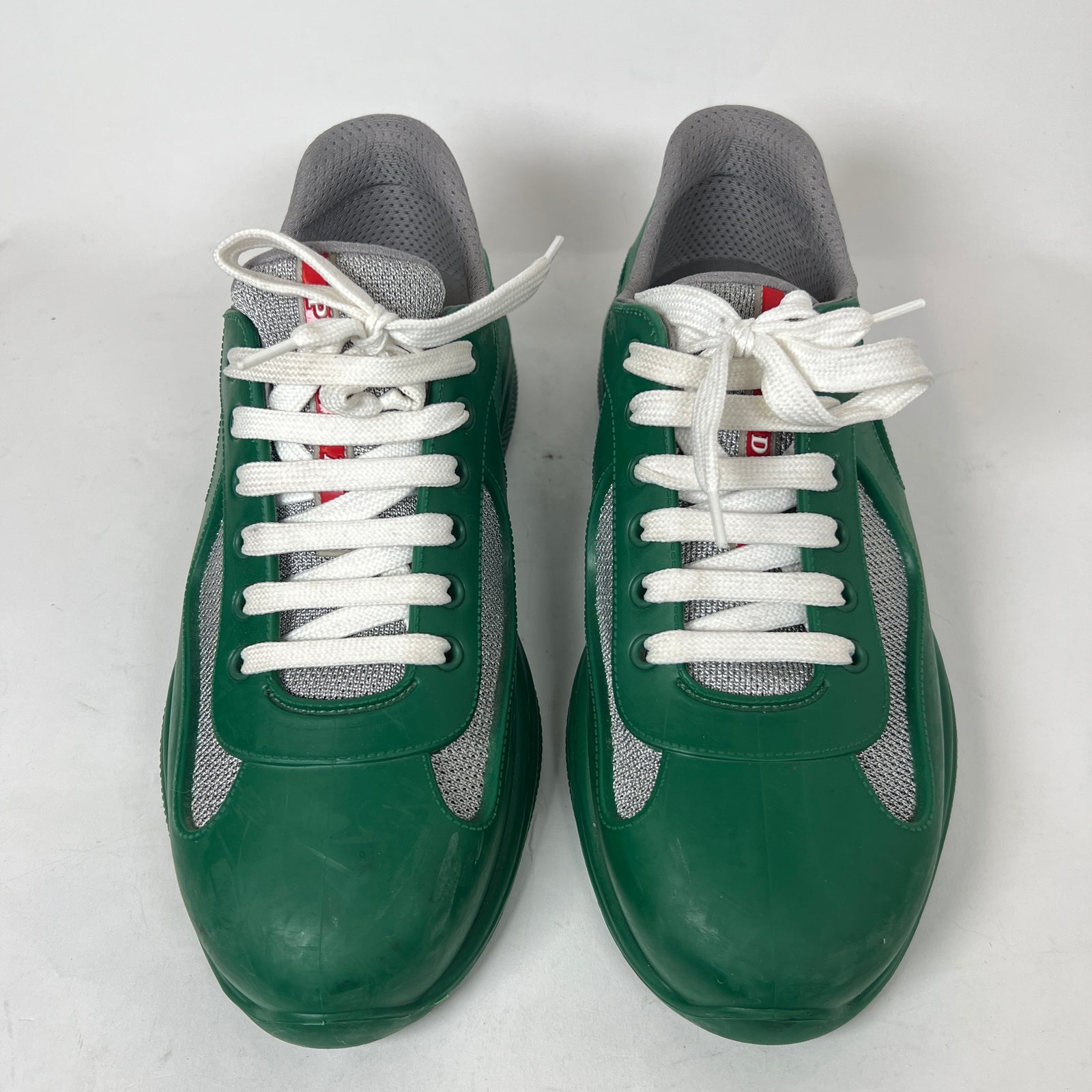 Prada Green Rubber America Cups Size 42