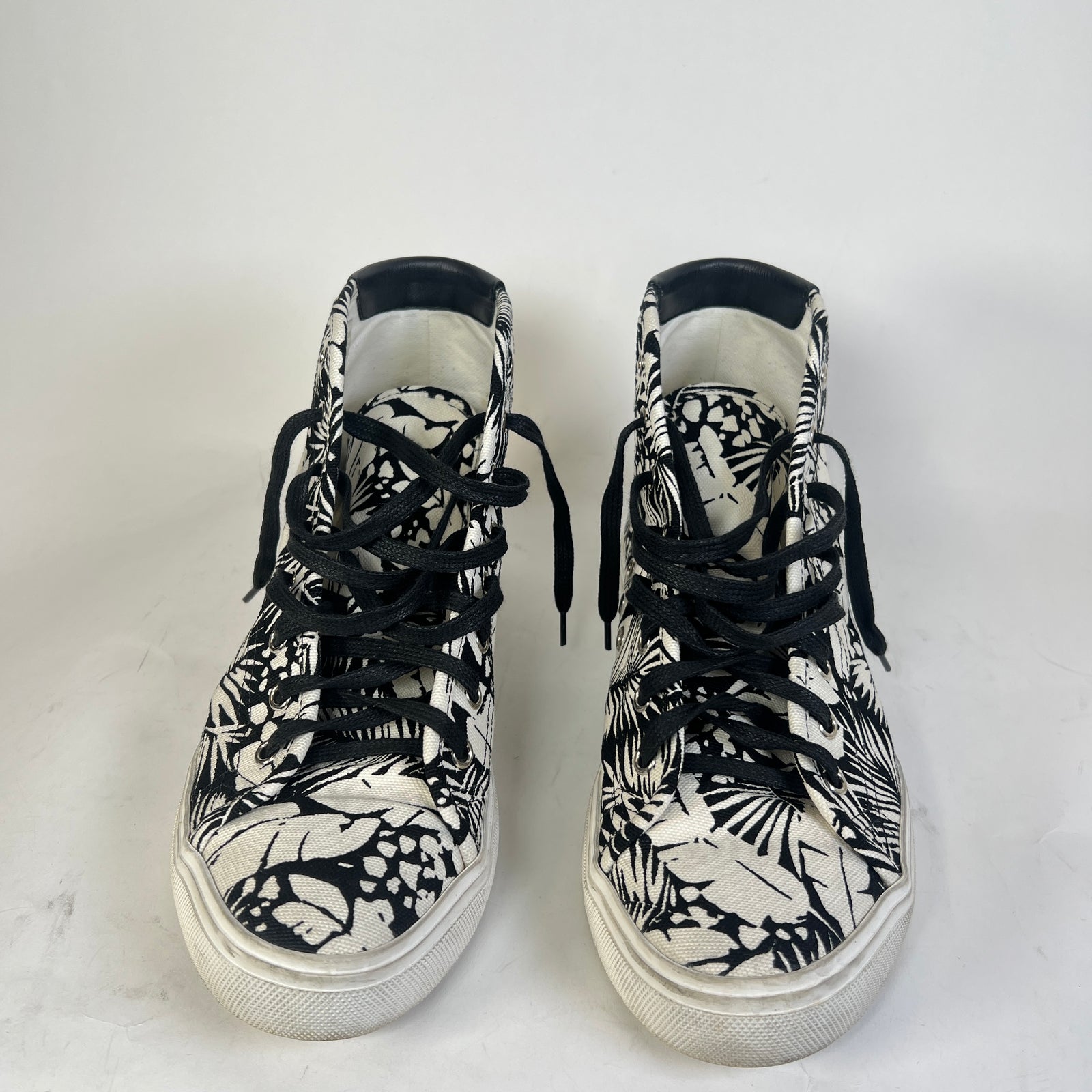 Saint Laurent Floral Malibu Mid Top Sneaker Size 41