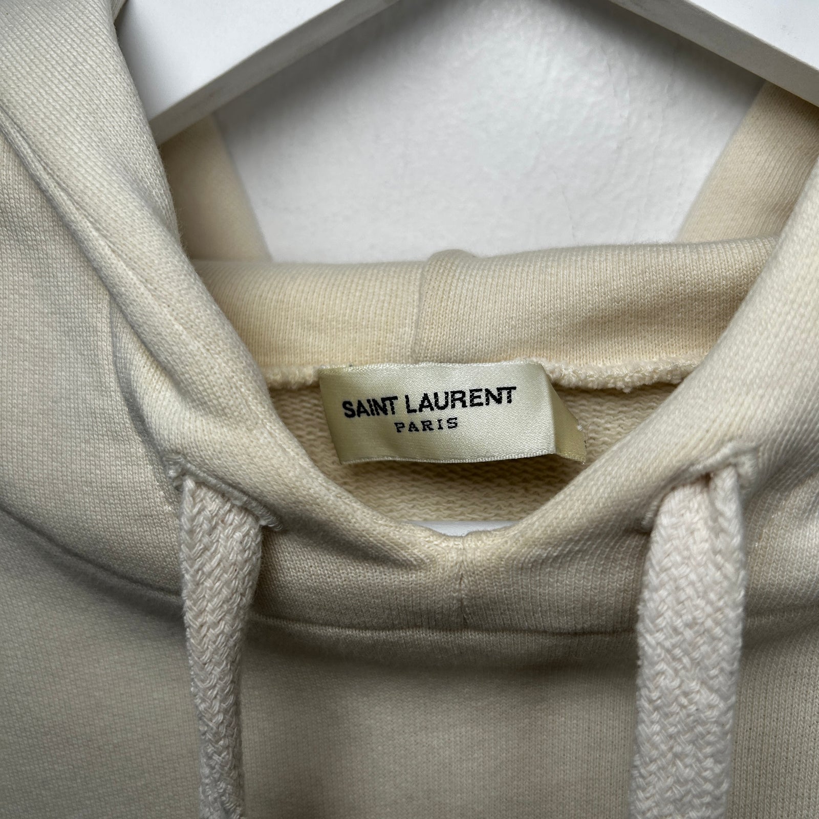 Saint Laurent Paris Beige Waiting for Sunset Hoodie Size M