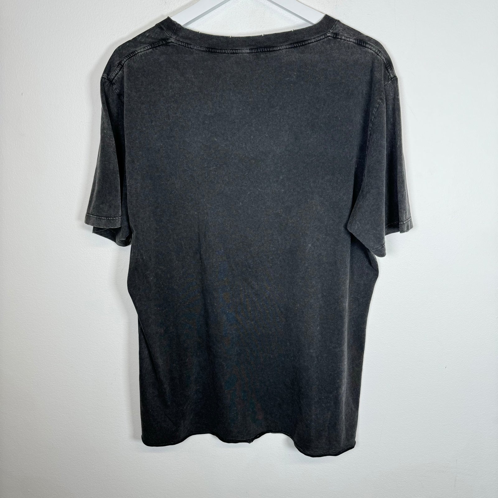 Saint Laurent Black Distressed Logo Tee Size XL