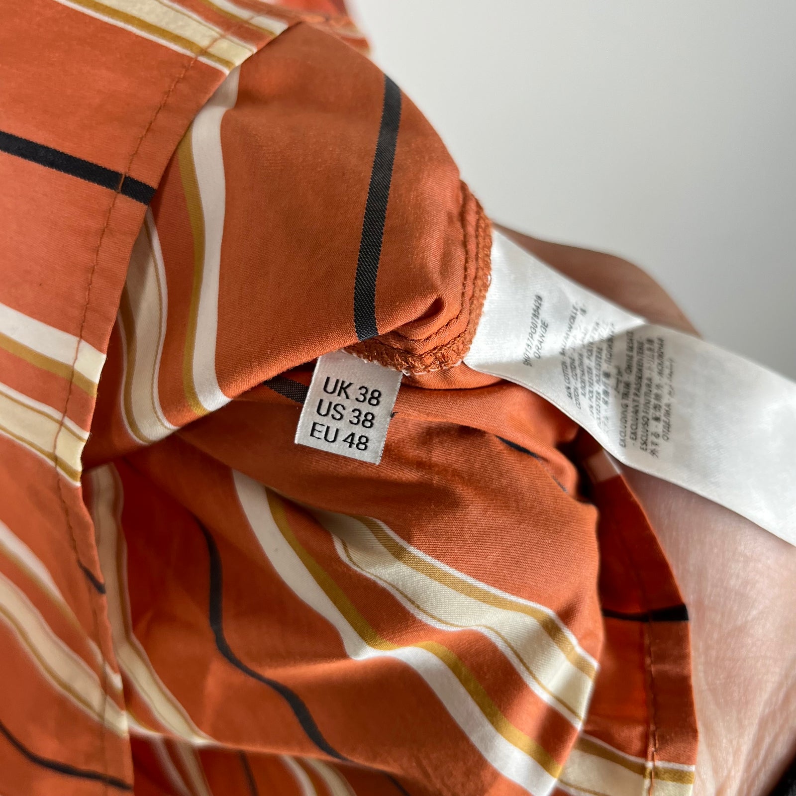 JW Anderson Orange Quarter Zip Shirt Size M
