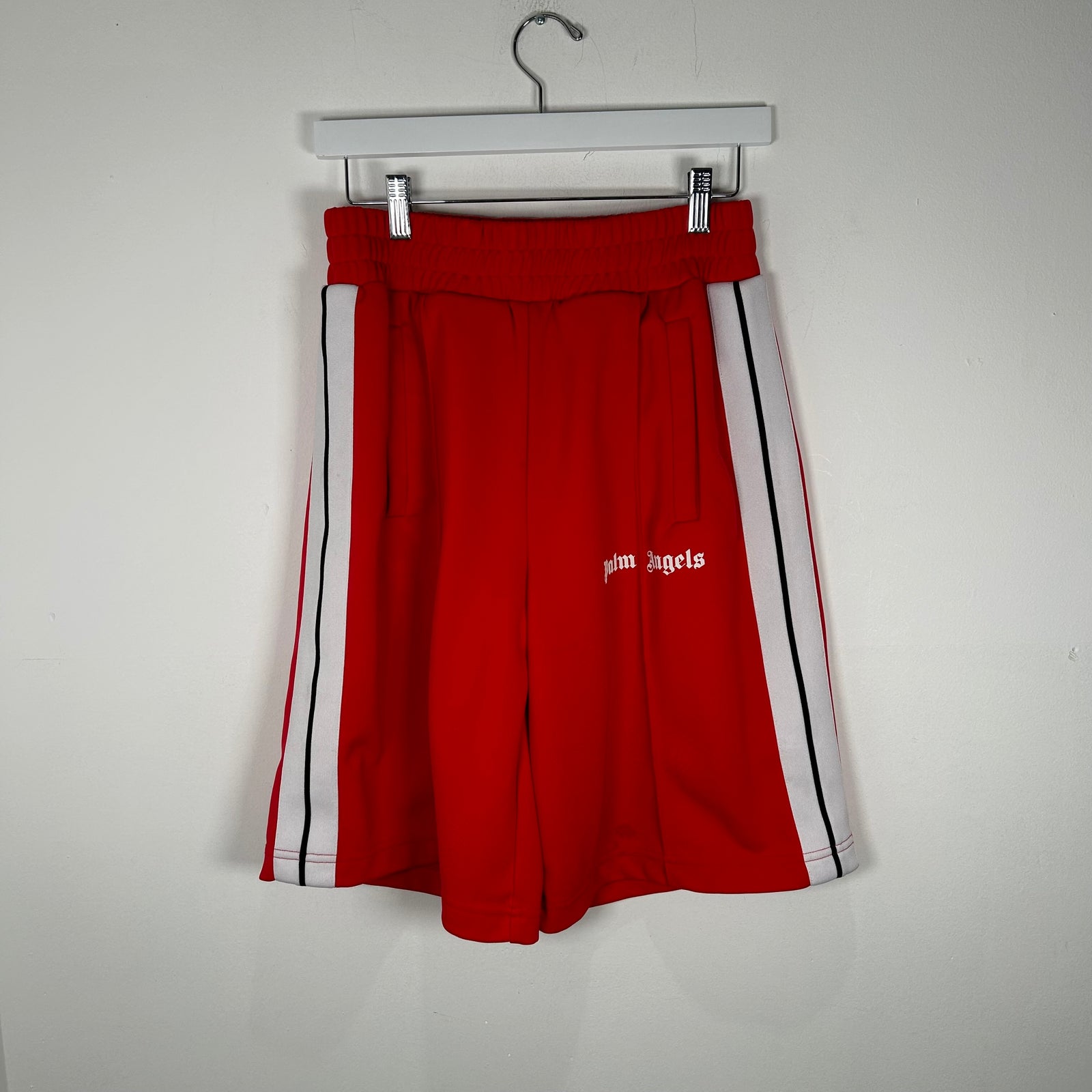 Palm Angels Red Track Shorts Size M