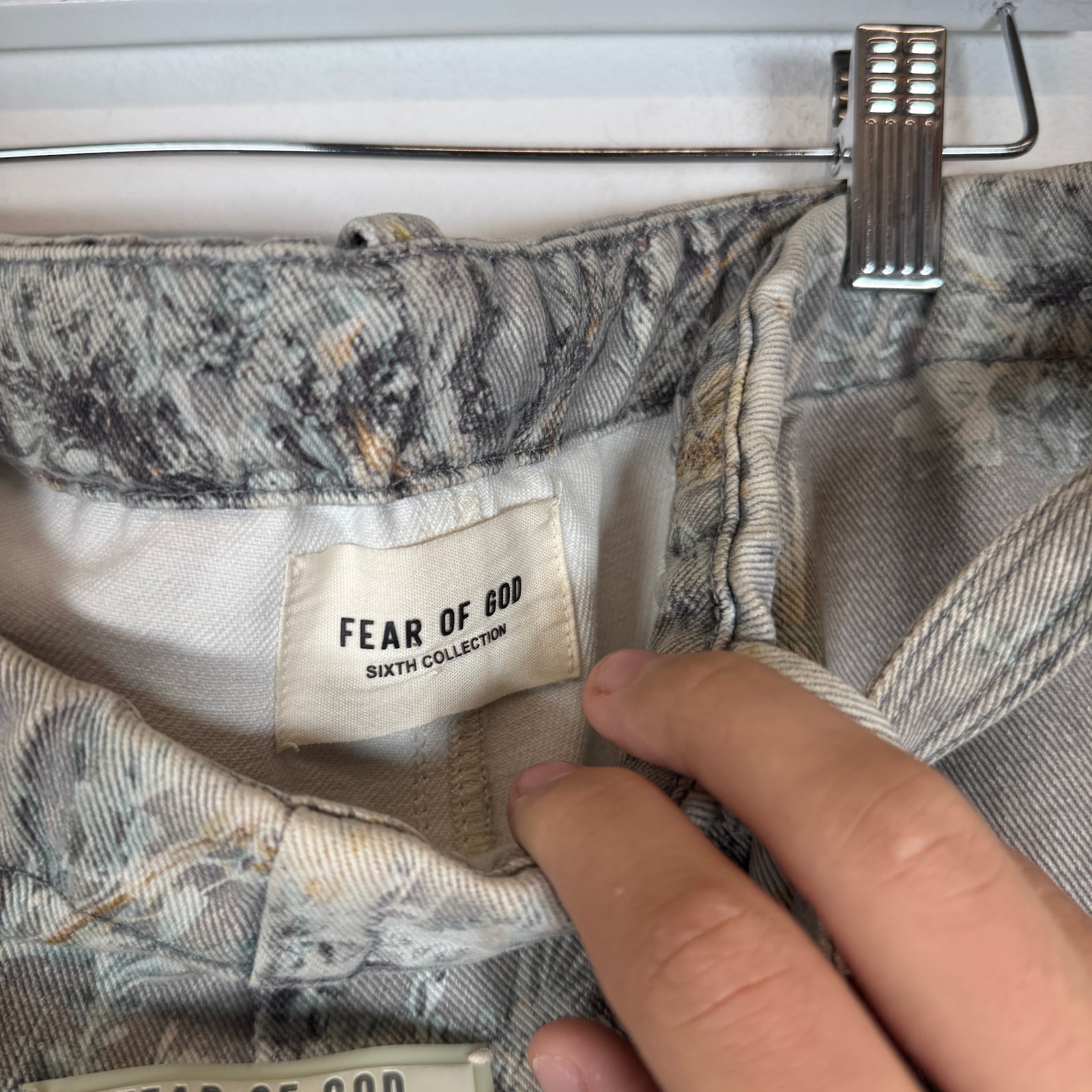 Fear of God Ghost Camo Denim Jujitsu Pants Size XL