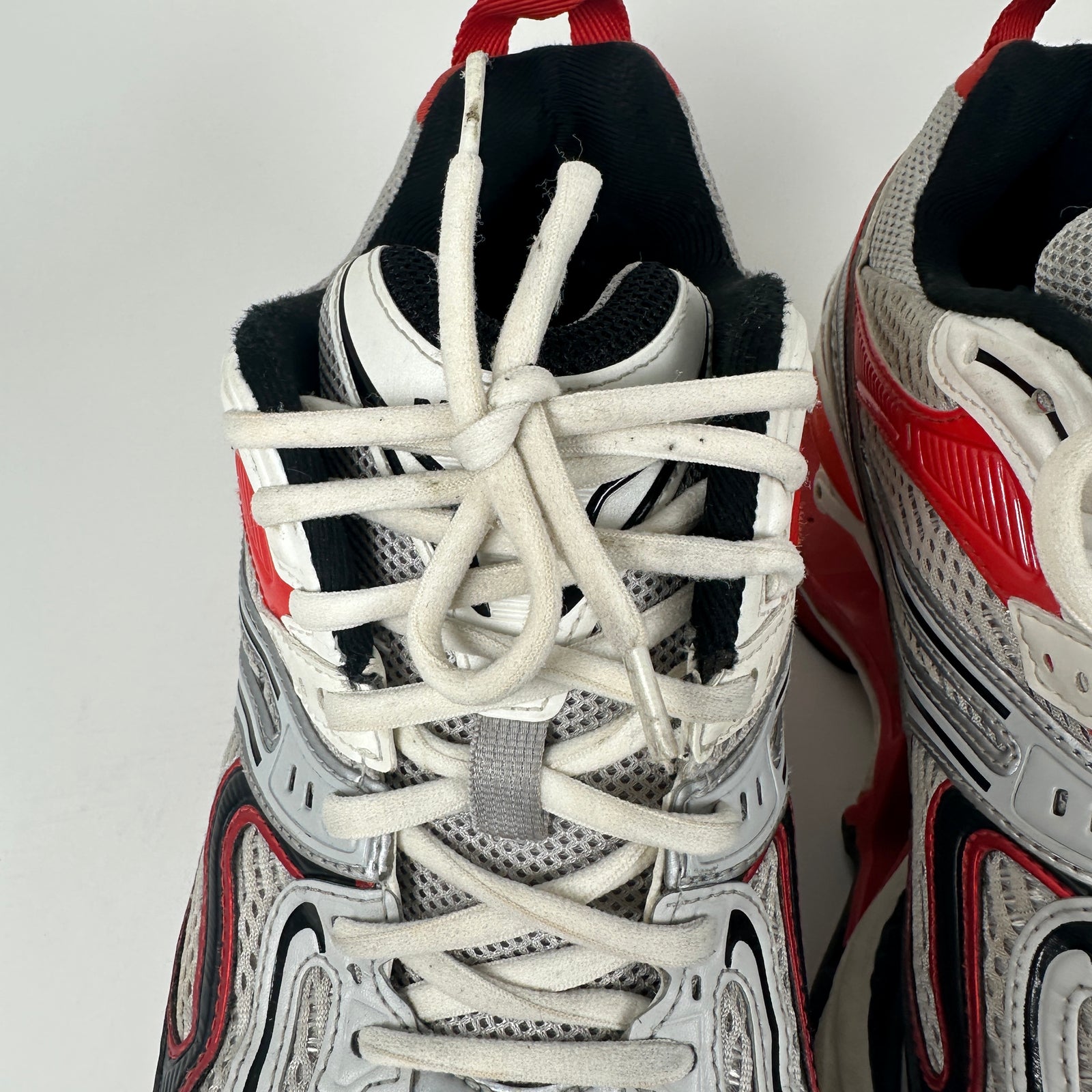 Balenciaga Red/Silver 'Xpander' Low-Top Sneaker Size 10