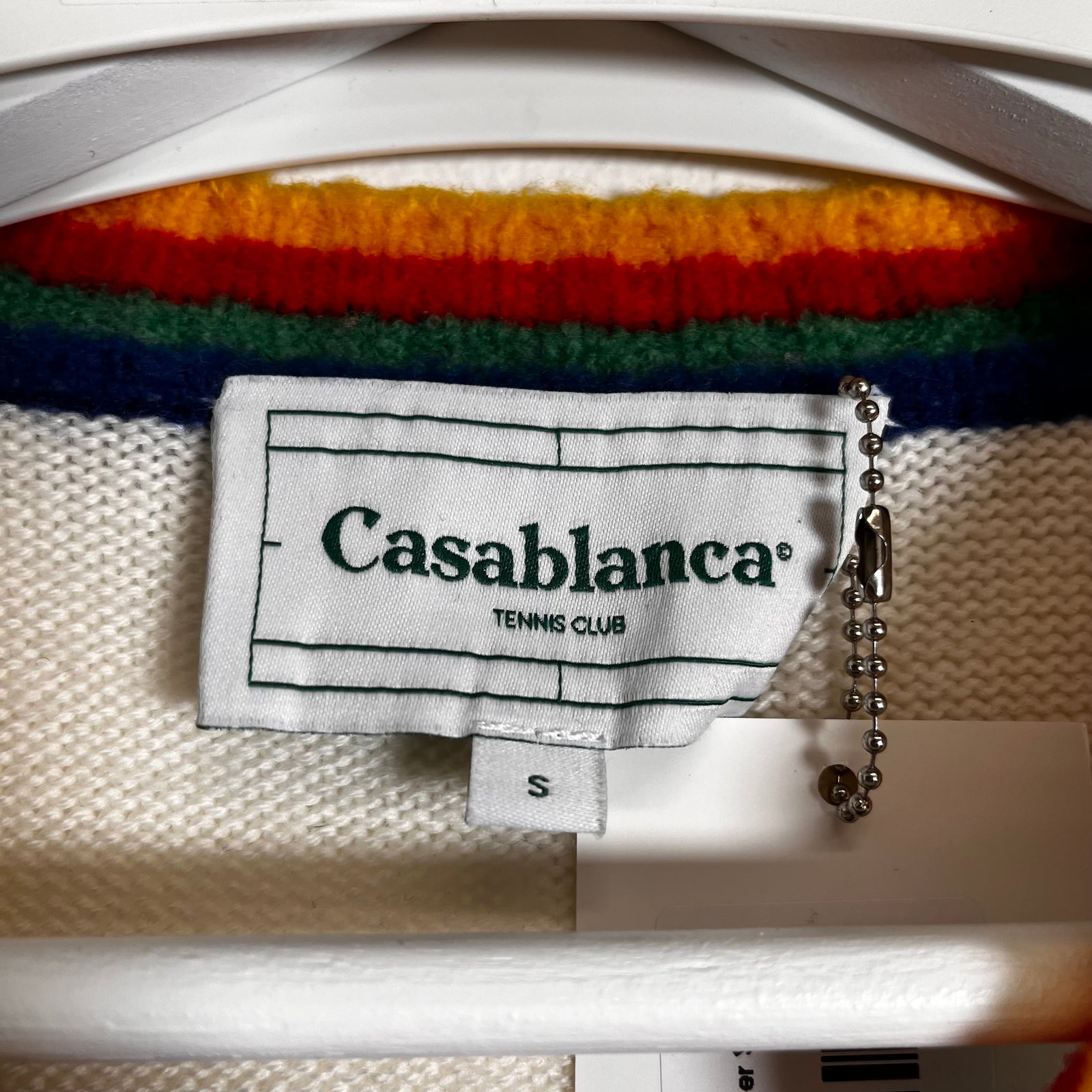 Casablanca Knit Heart Sweater Size S