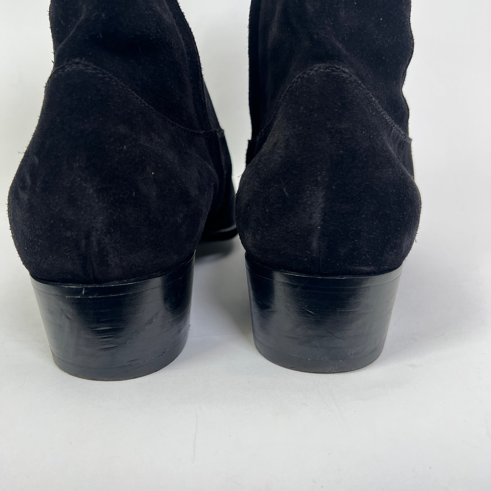 Saint Laurent Black Jodhpur Suede Boots Size 45