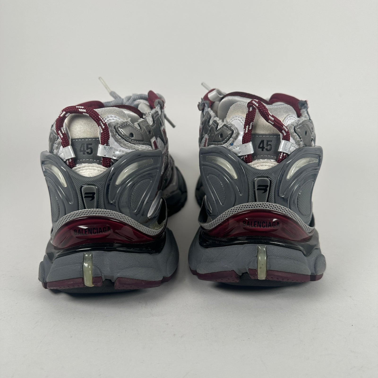 Balenciaga Maroon Track Runner Size 12