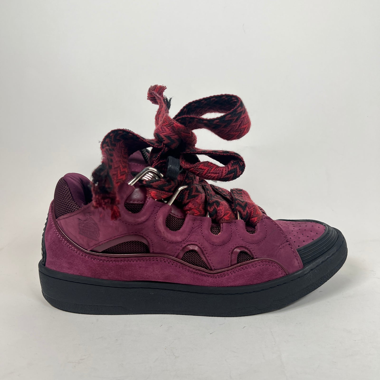 Lanvin Burgundy Curb Sneaker Size 41