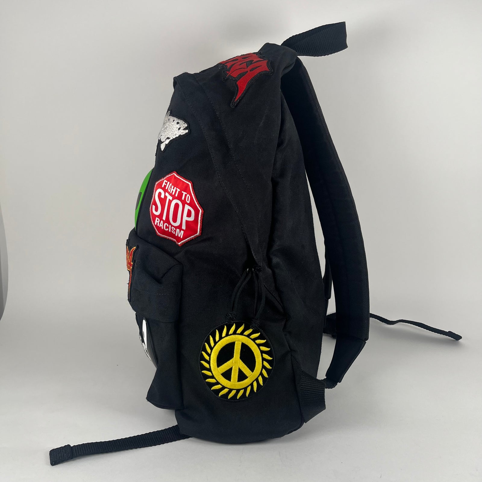 Balenciaga Black Multi-Patch Explorer Backpack