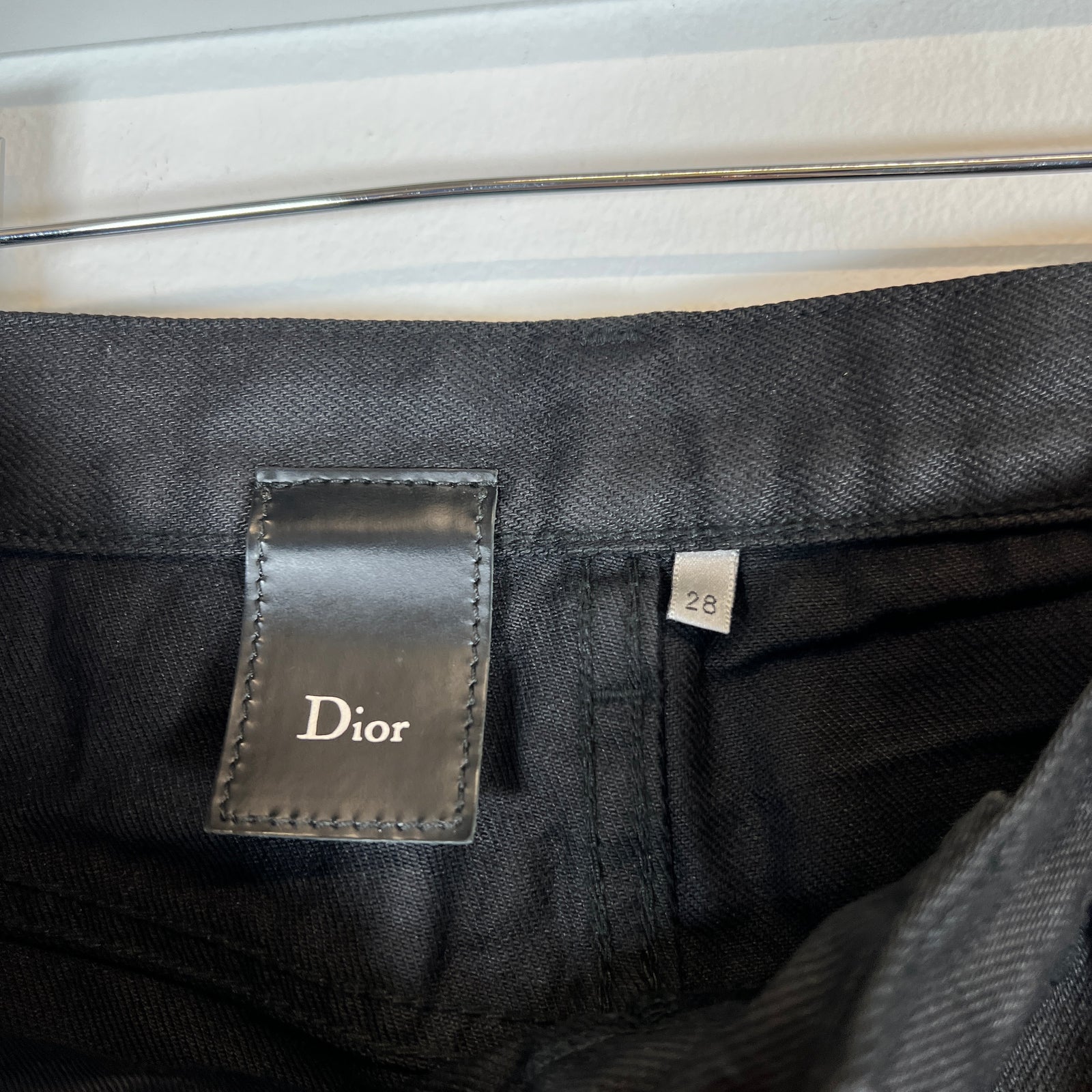 Dior Claw Mark Black Jeans Size 28